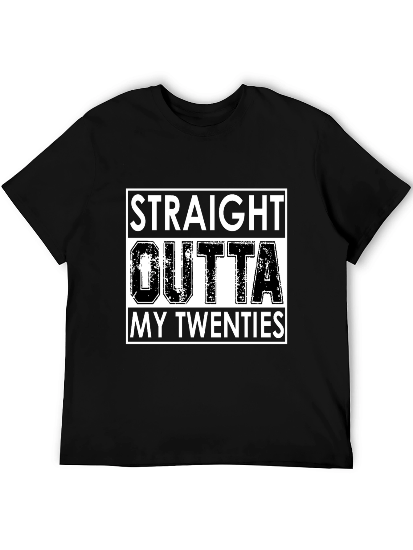 Black Straight Outta My Twenties Graphic Tee view 5
