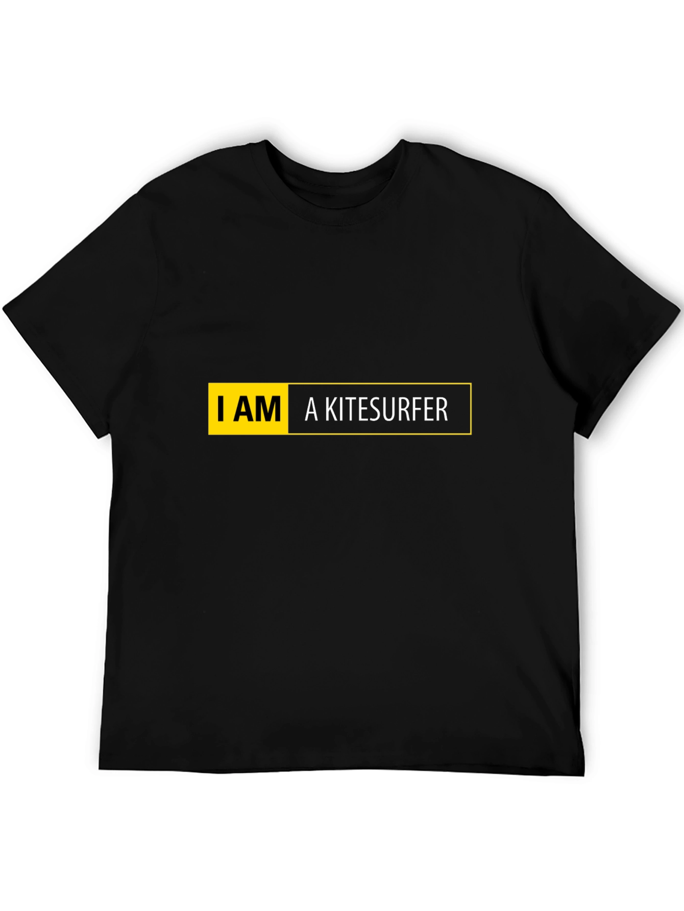 Black I AM a Kitesurfer Black T-Shirt view 5