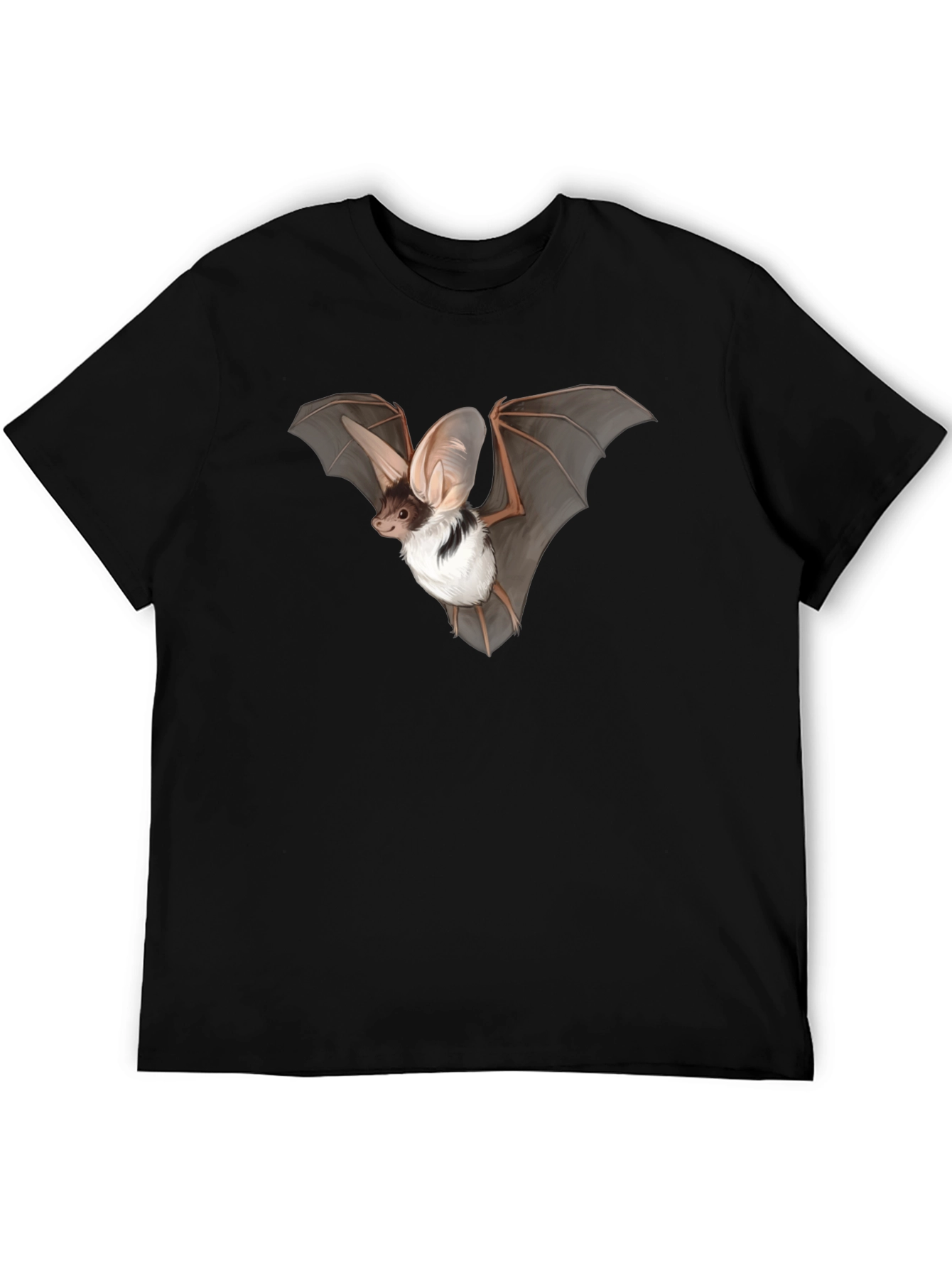 Black Bat Graphic Tee - Black Unisex T-Shirt view 5