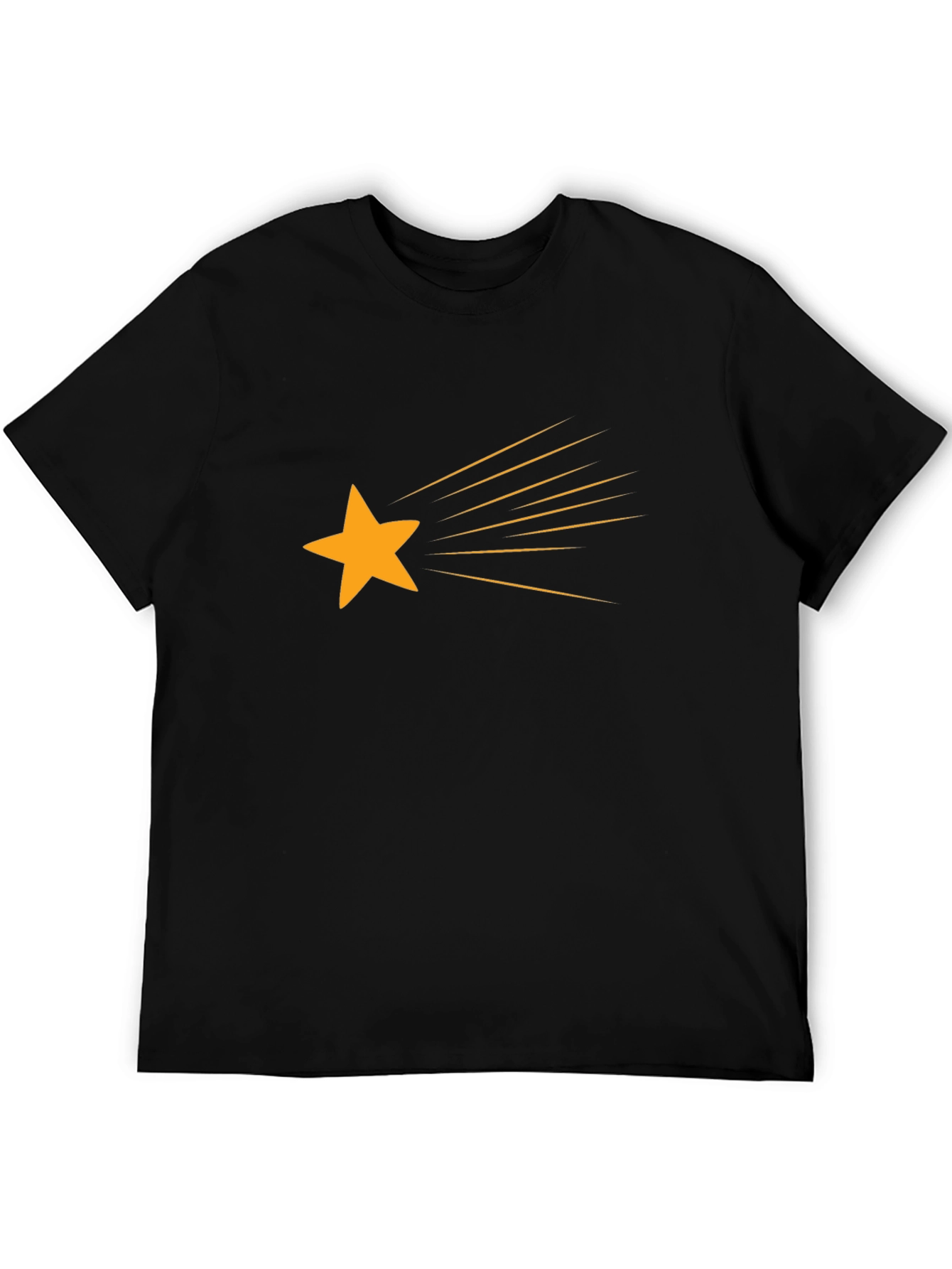 Black Shooting Star Graphic Tee - Black view 5