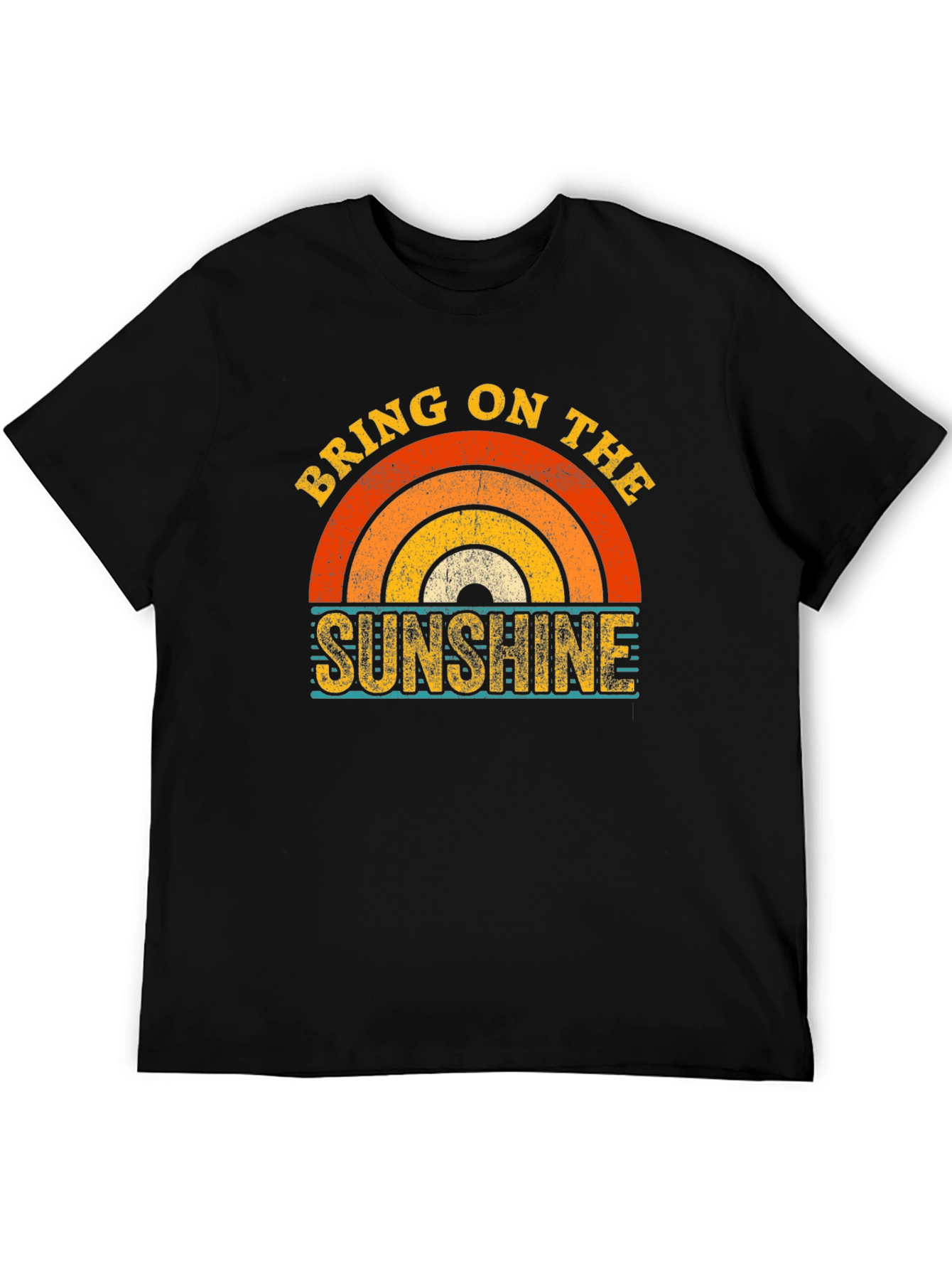 Black Bring On The Sunshine Graphic Tee view 5