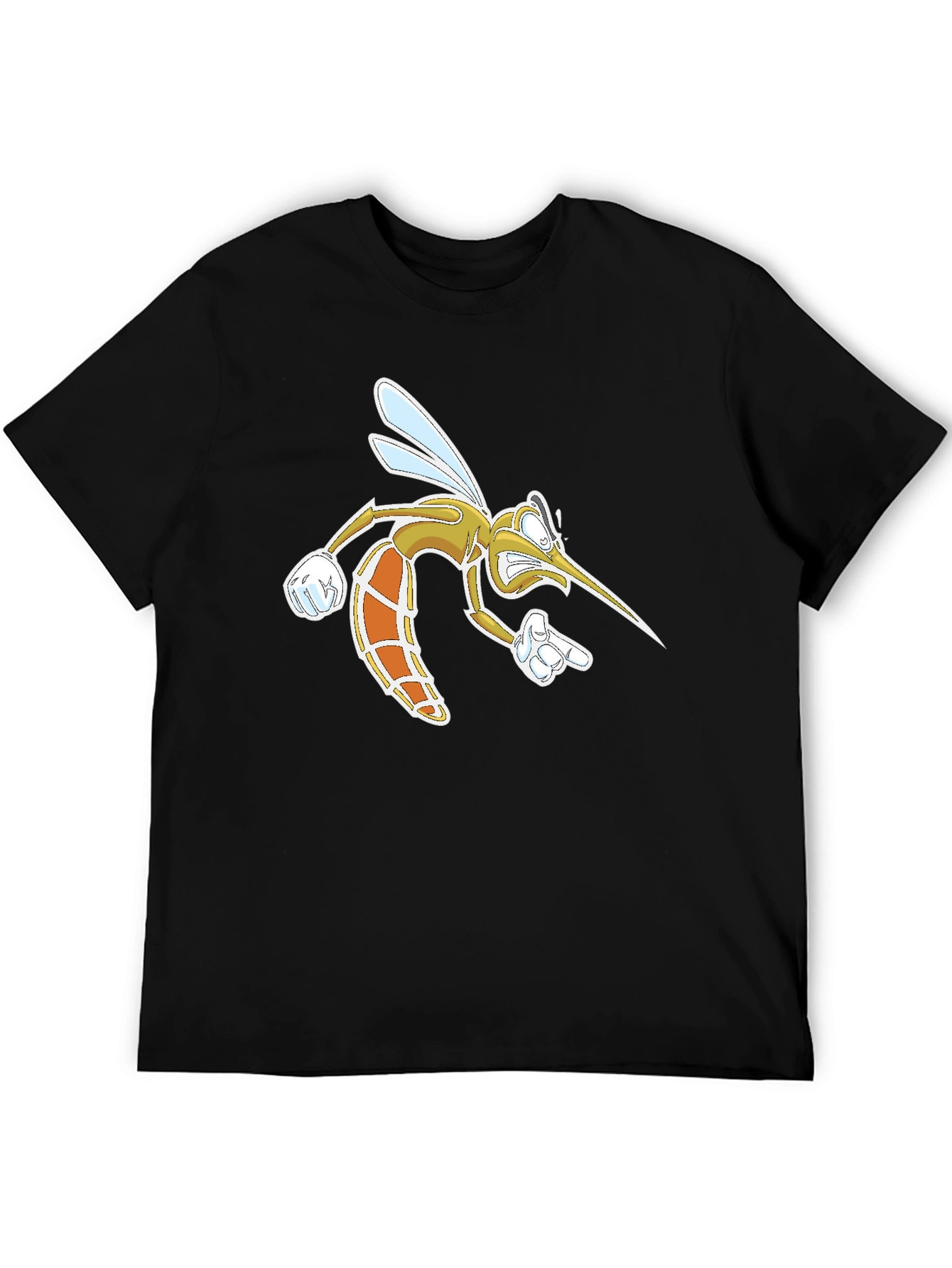 Black Mosquito Graphic Tee - Funny Insect T-Shirt view 5