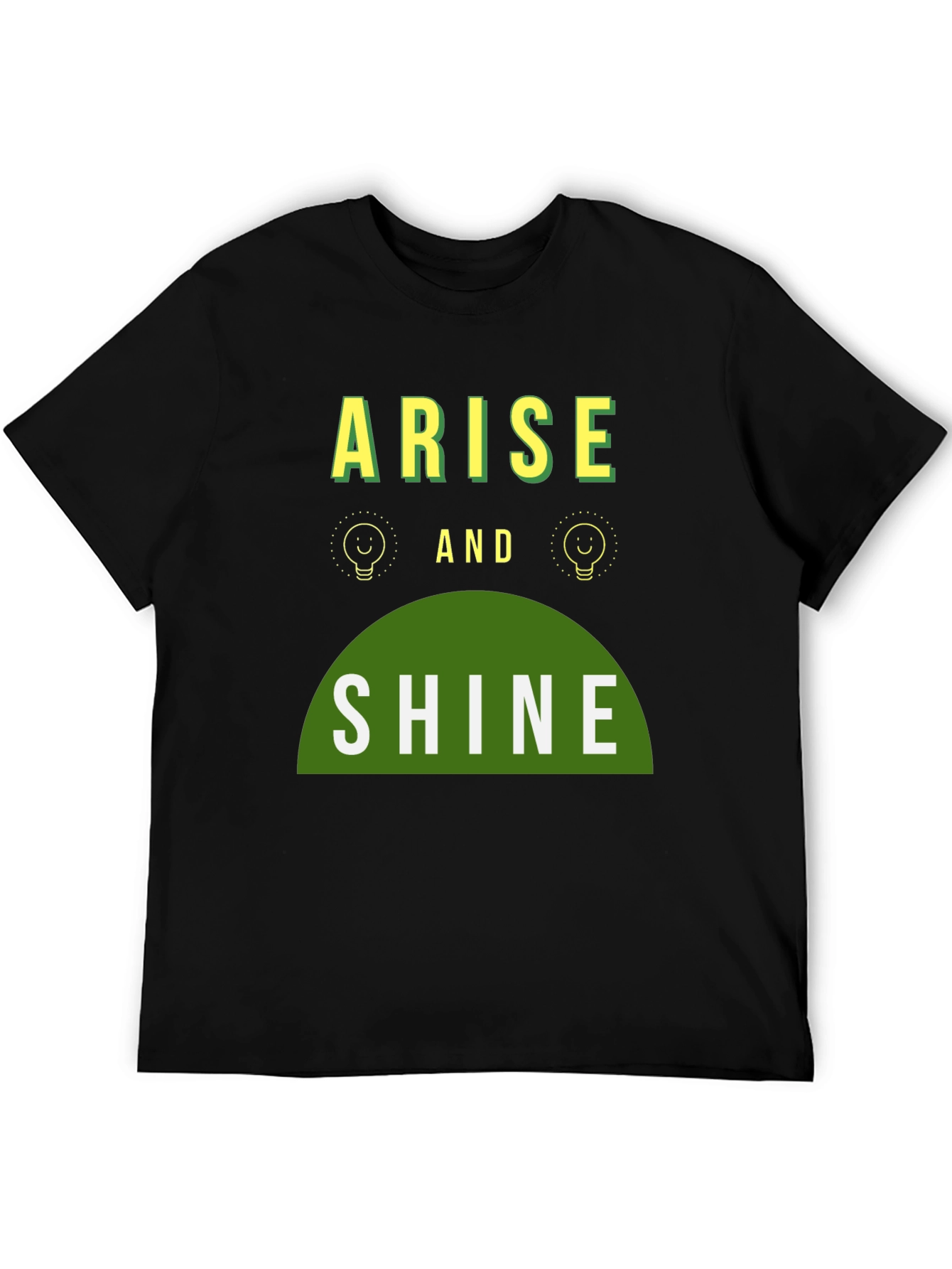 Black Arise and Shine Graphic Tee - Black Cotton Blend view 5