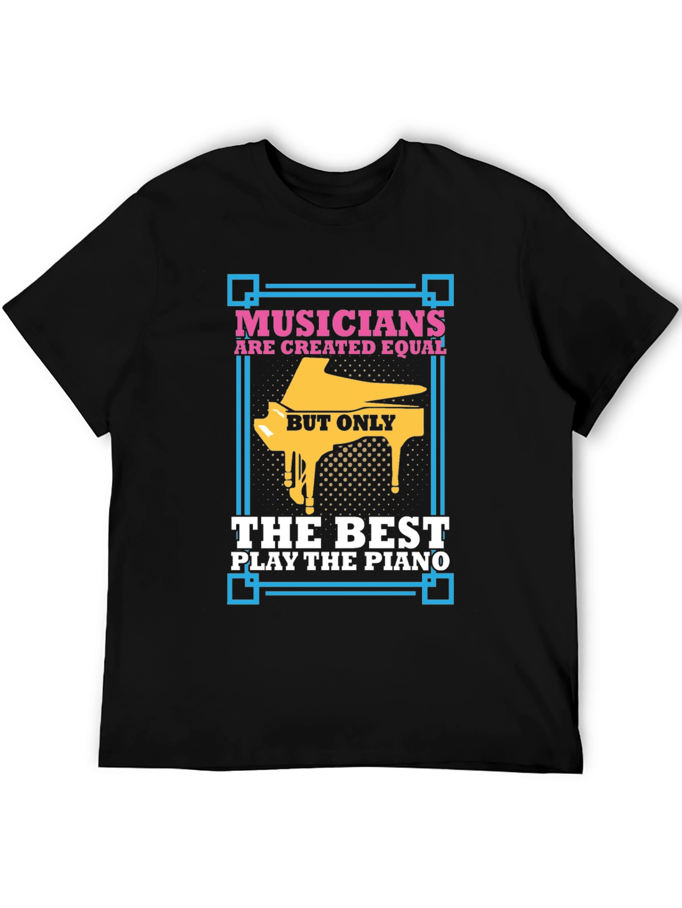 Black Musician's Piano T-Shirt view 5