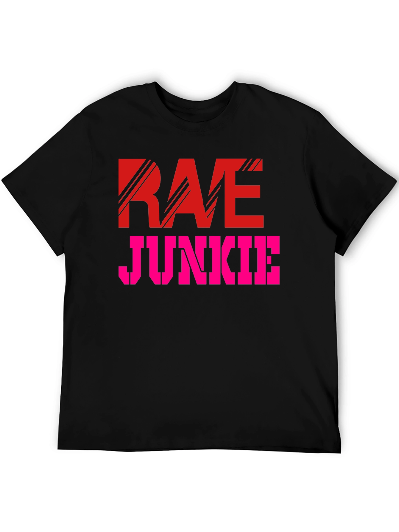 Black Rae Junkie Graphic T-Shirt - Black view 5