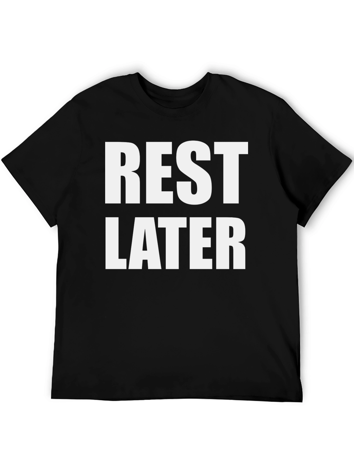 Black Rest Later Black Graphic Tee view 5