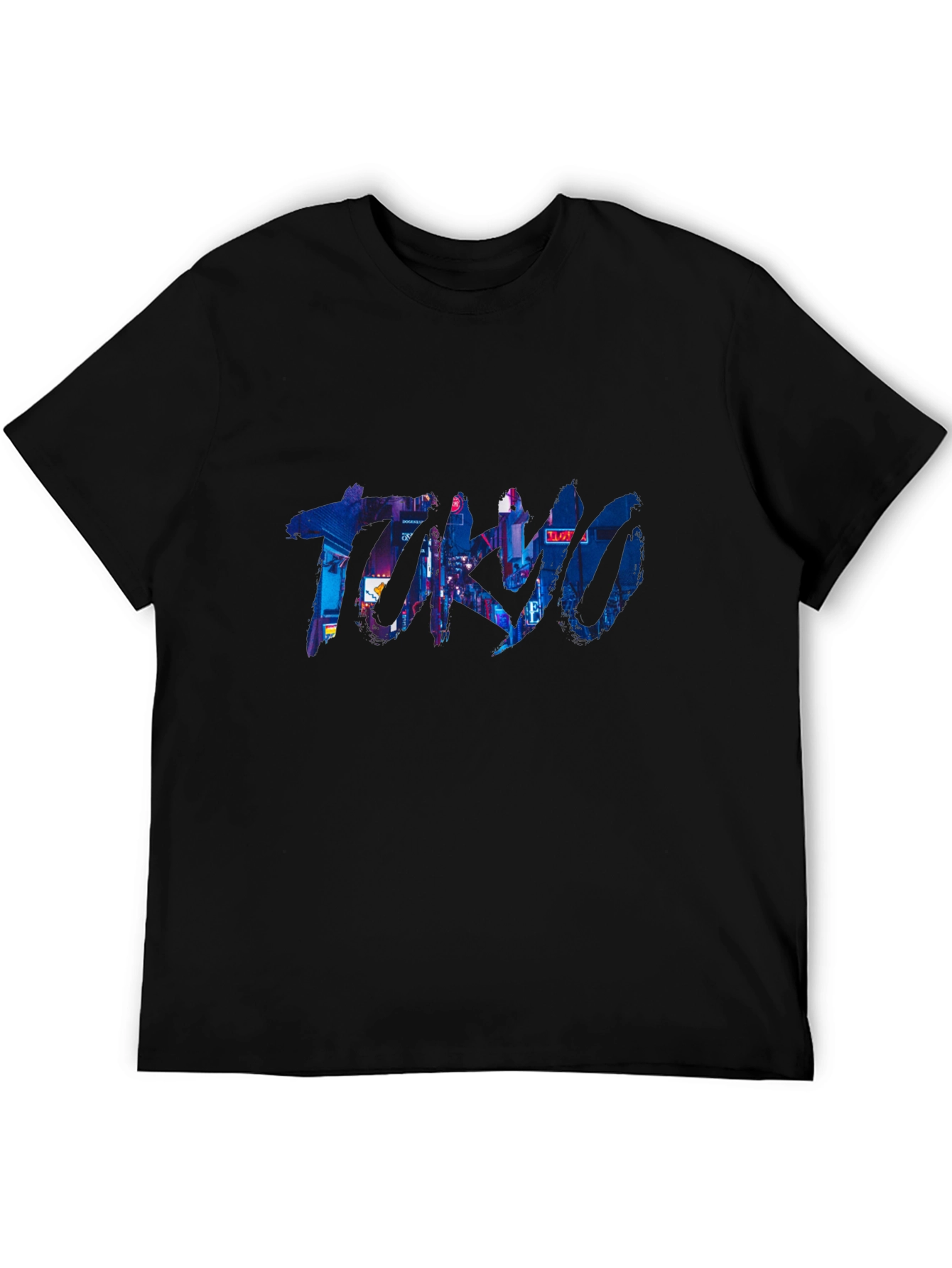 Black Tokyo Nights Graphic Tee - Urban Style view 5