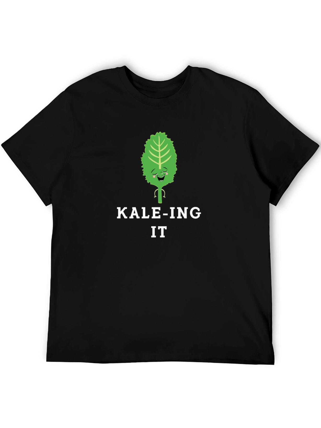 Black Kale-ing It Funny Graphic T-Shirt view 5