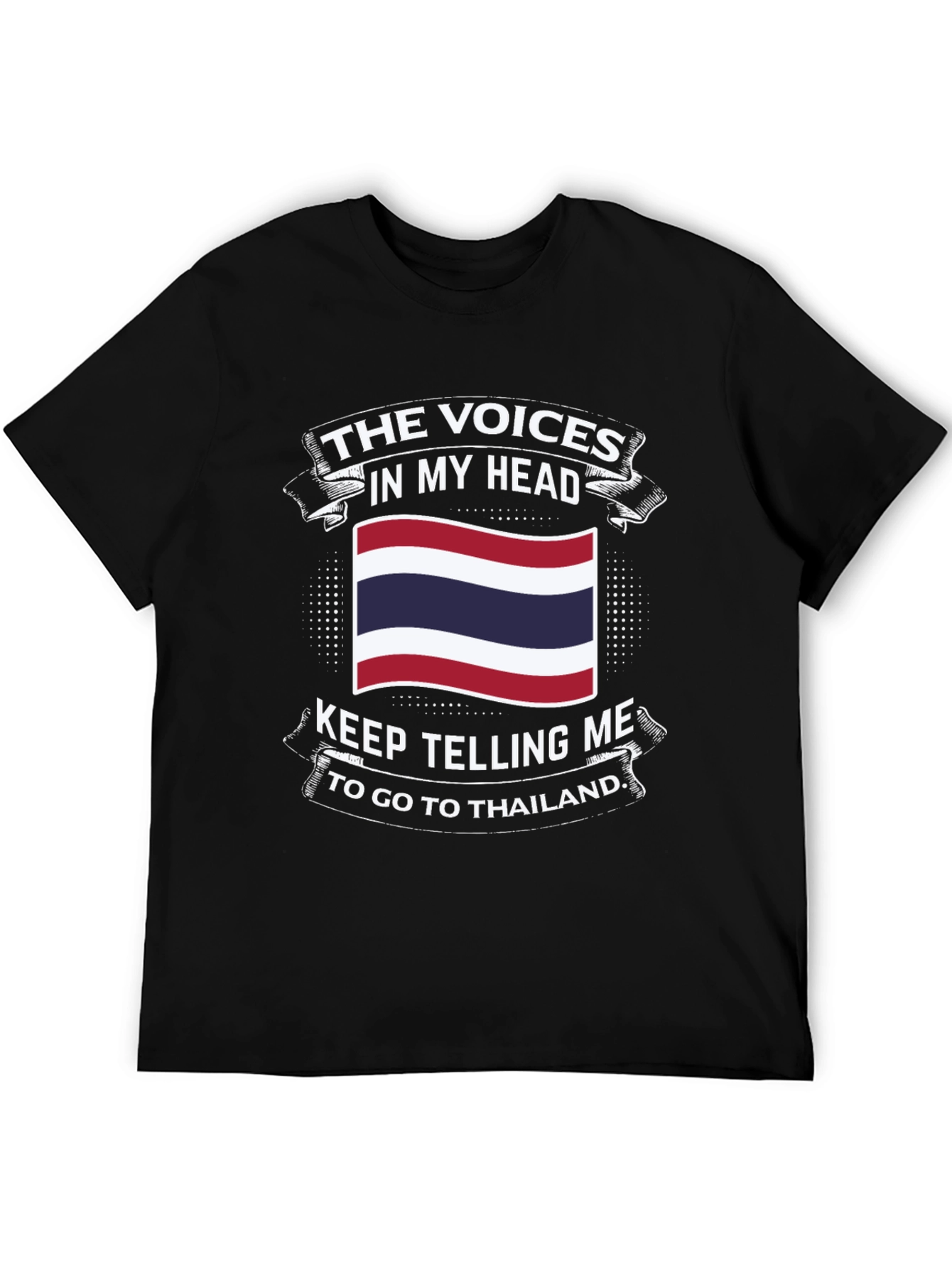 Black Thailand Calling T-Shirt - Travel Humor Tee view 5
