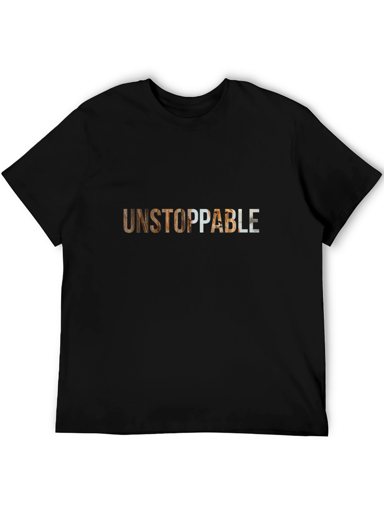 Black Unstoppable Graphic Print Tee - Black view 5