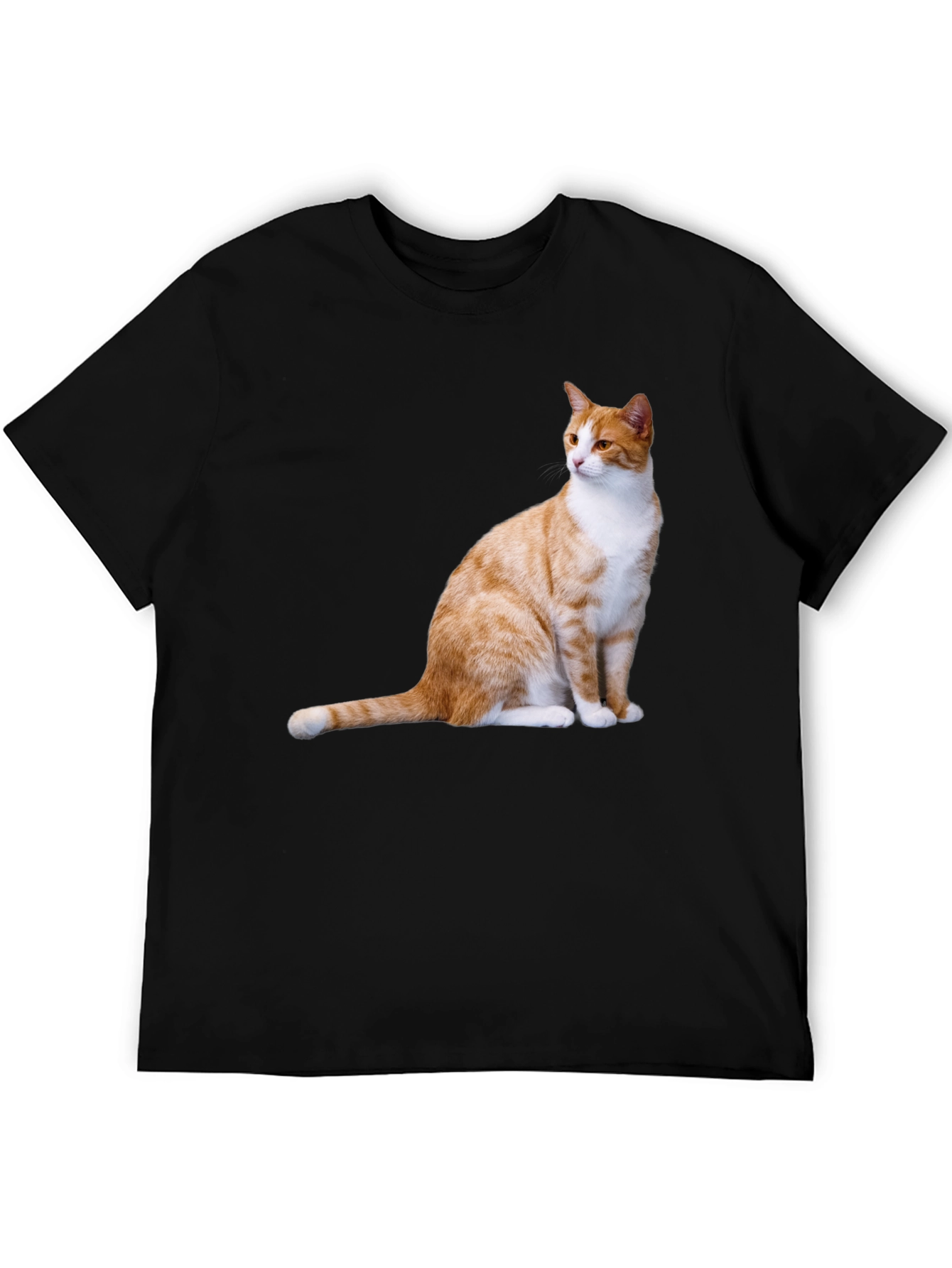Black Cat Print T-Shirt view 5