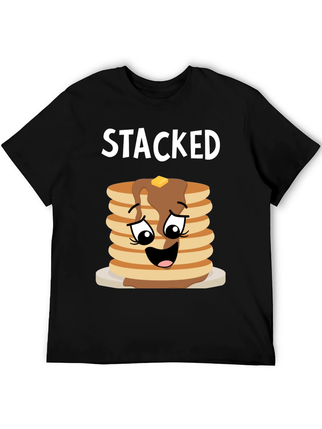 Stacked Pancakes Graphic Tee - Foodie T-Shirt - 5