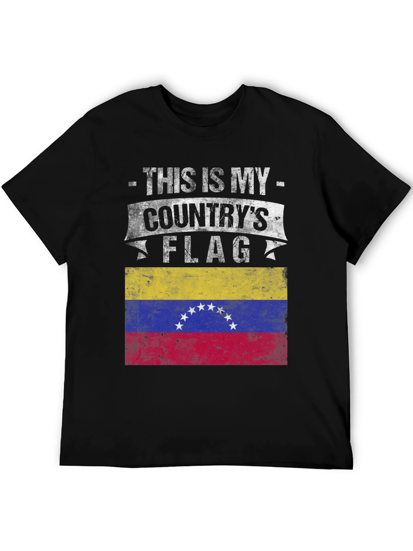 Black Venezuela Flag T-Shirt - Country Pride Tee view 5