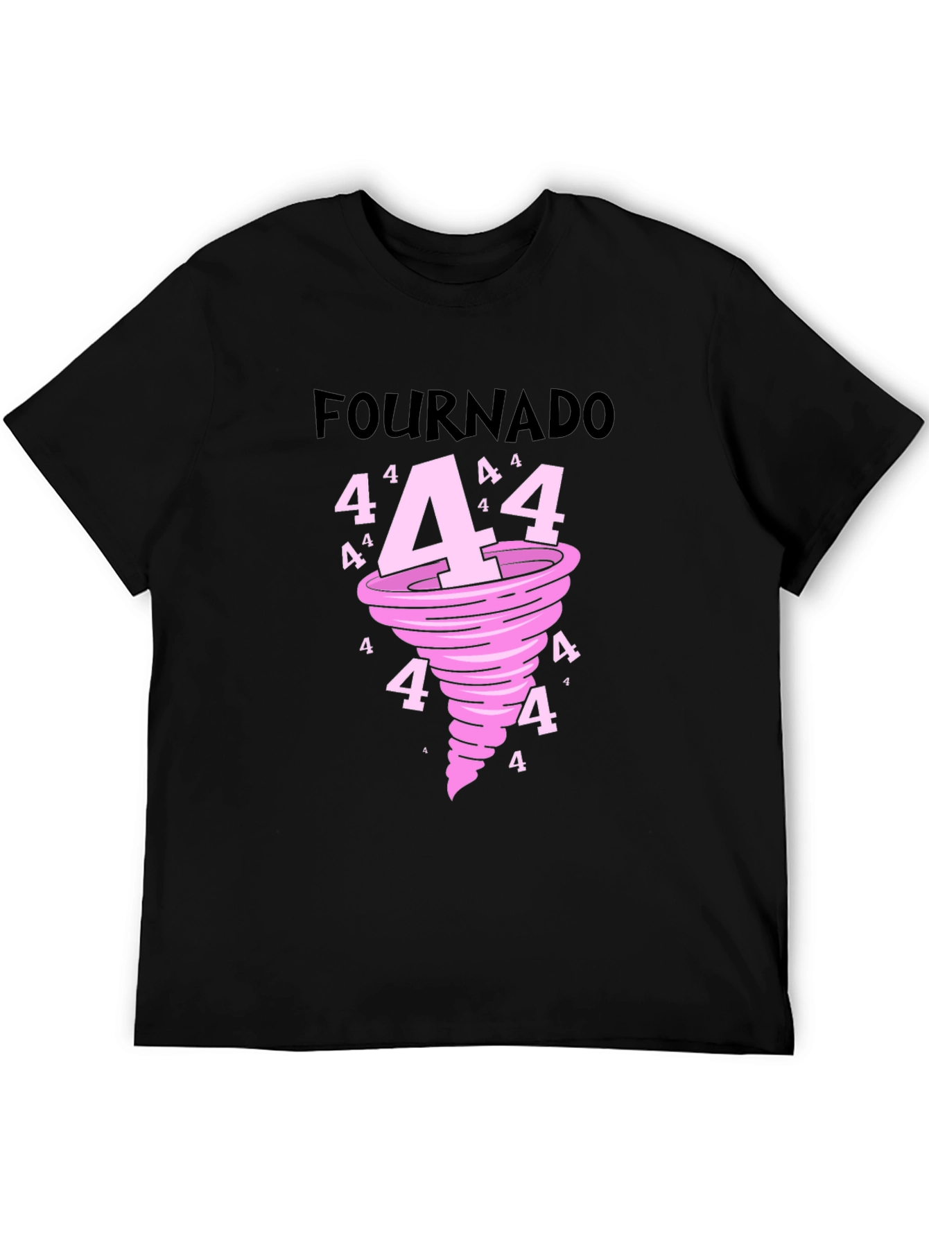 Black Fournado Black Graphic Tee view 5