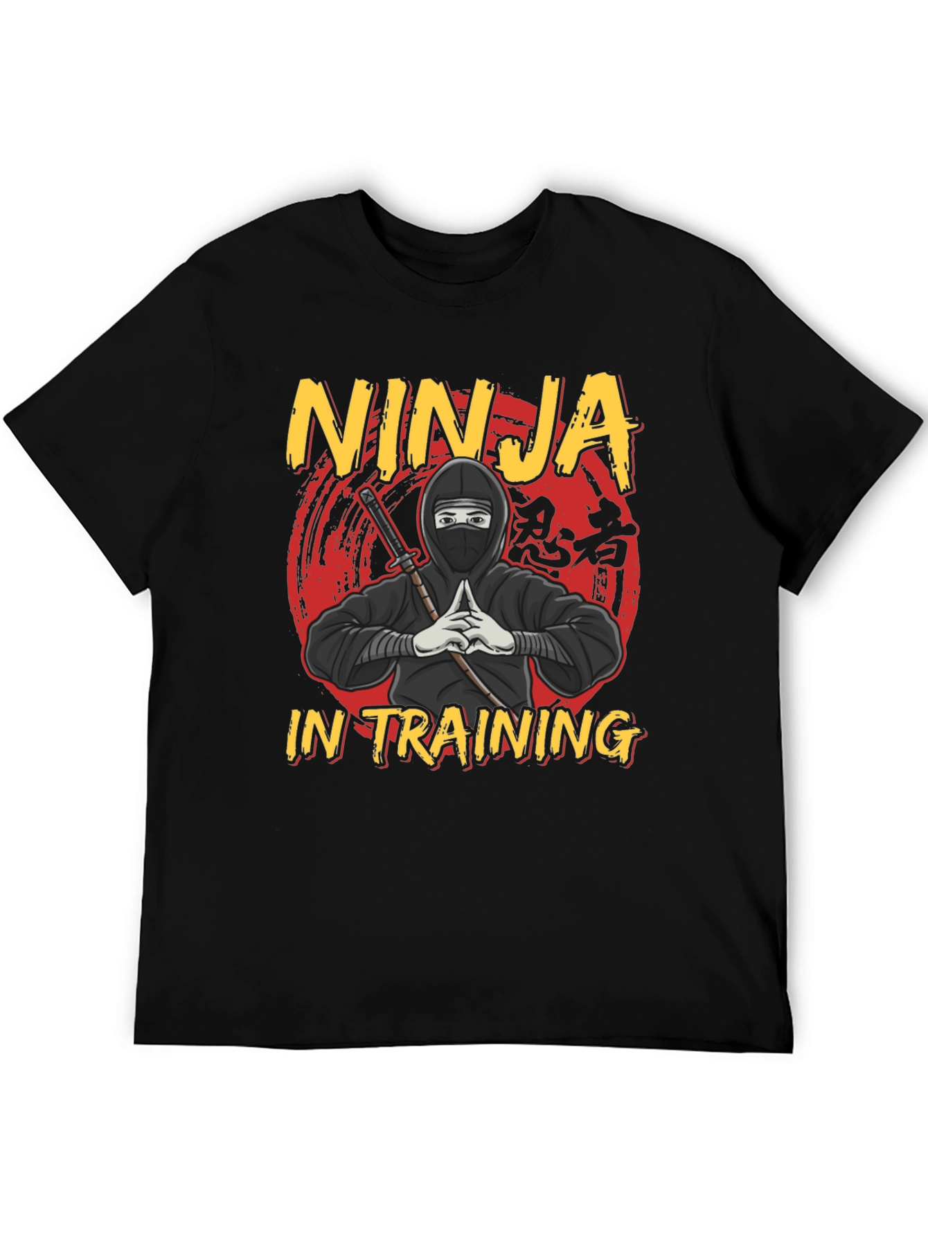 Black Ninja In Training Graphic T-Shirt view 5