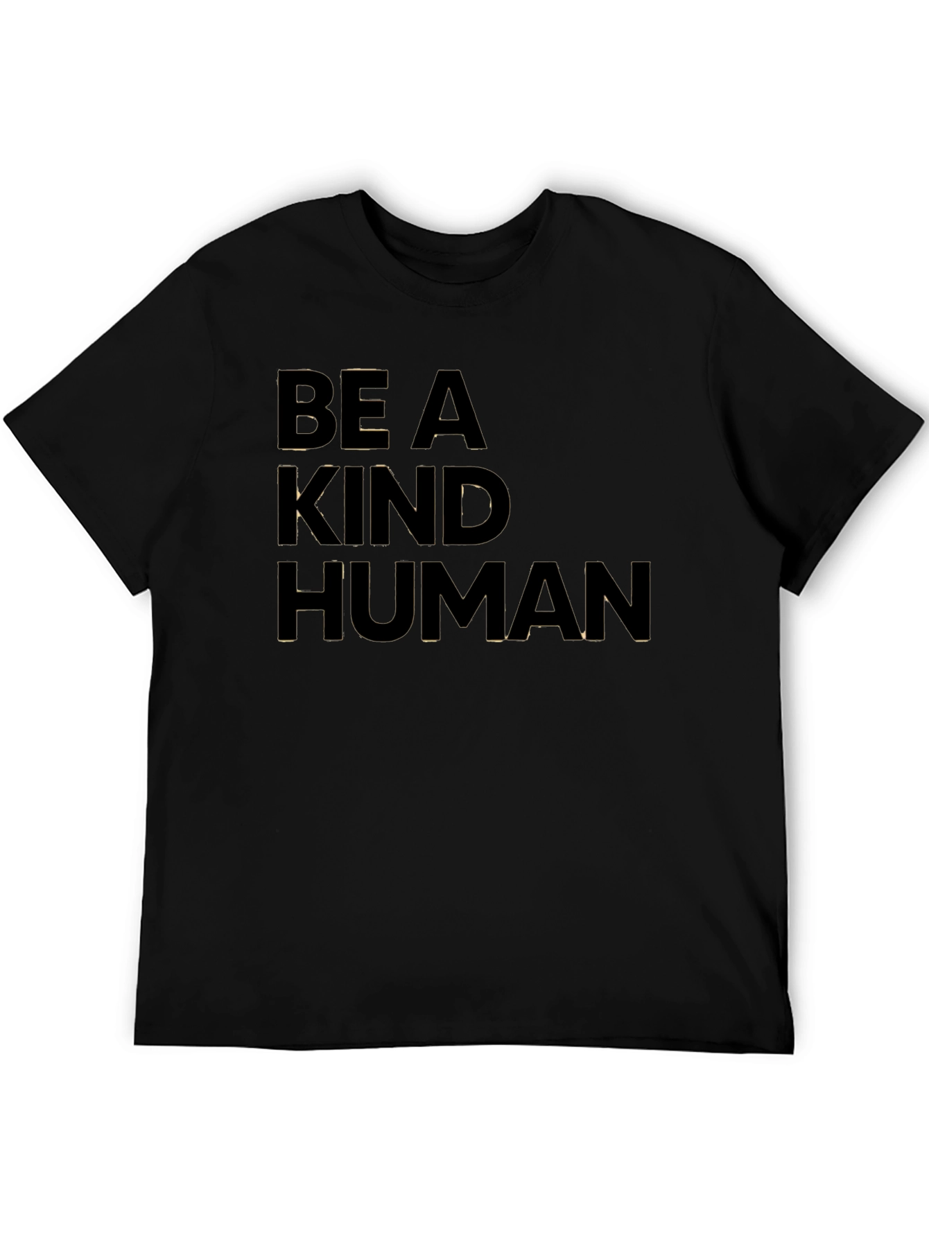 Black Be A Kind Human T-Shirt - Stylish Statement Tee view 5