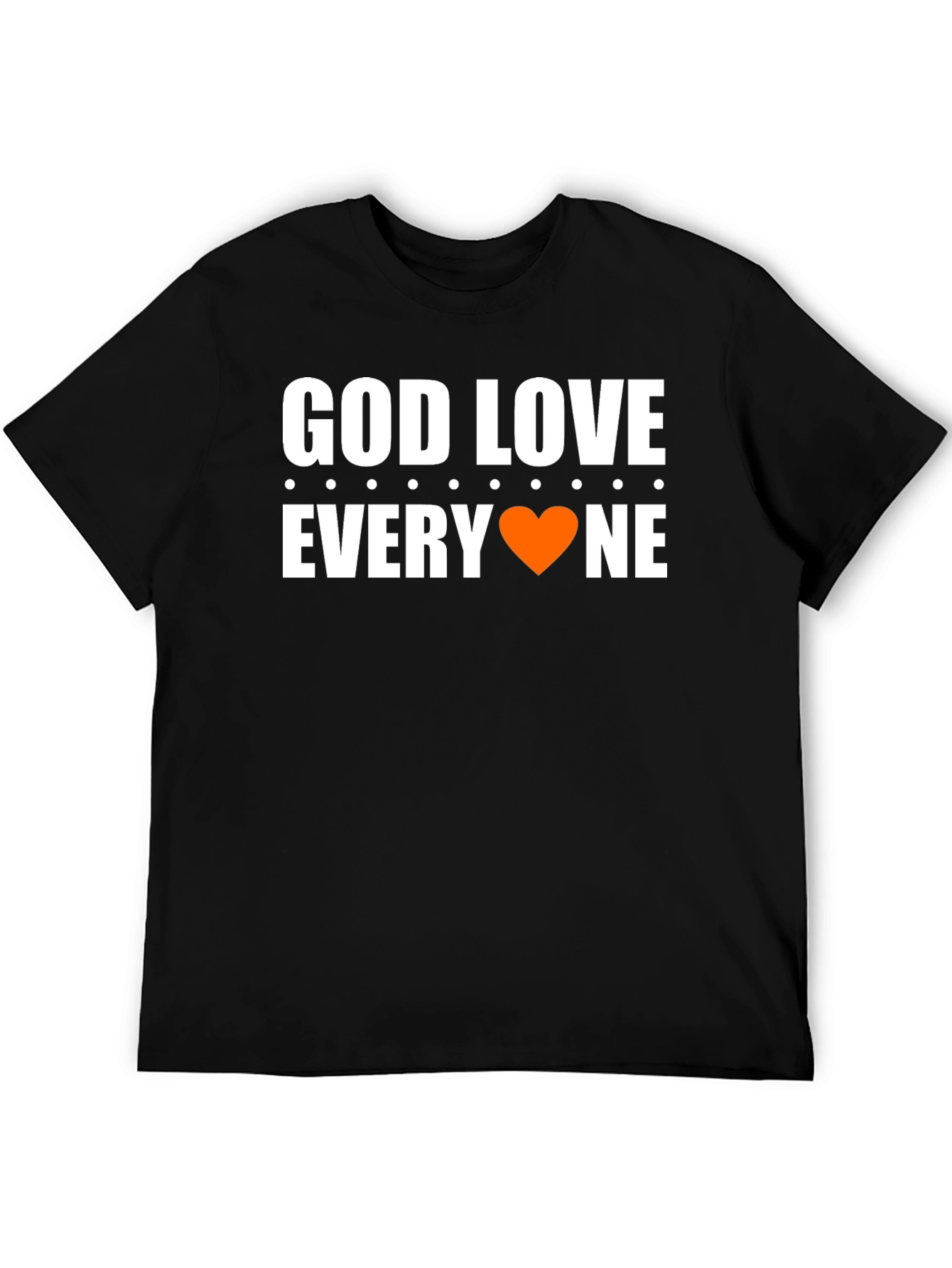 Black God Love Everyone T-Shirt - Graphic Tee view 5