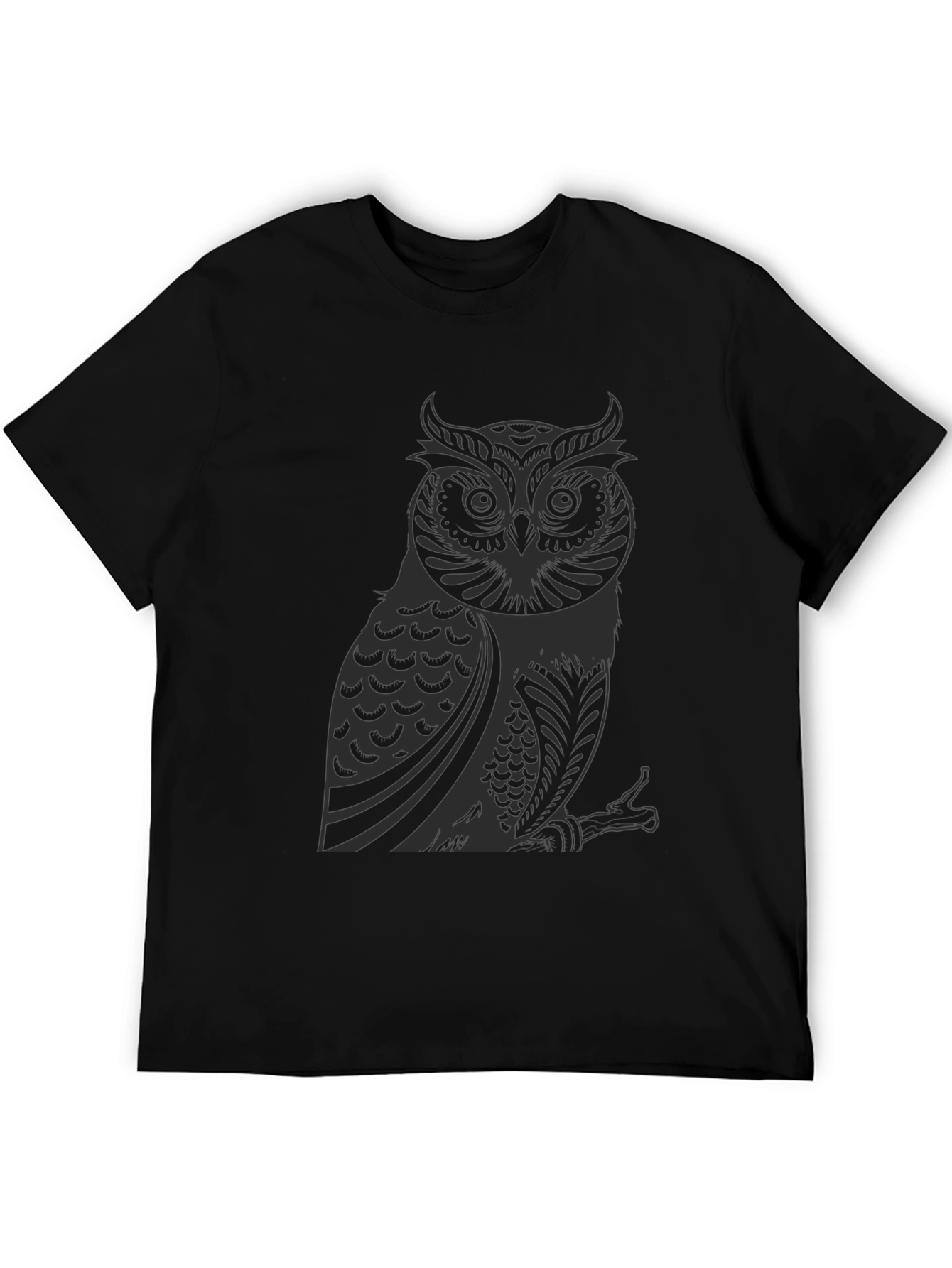Black Owl Graphic T-Shirt - Soft Cotton Tee view 5