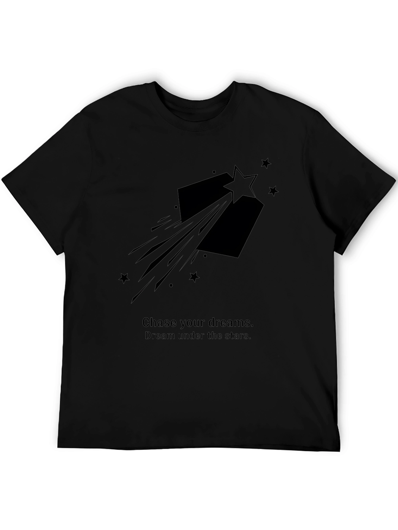 Black Chase Your Dreams Graphic T-Shirt - Black view 5