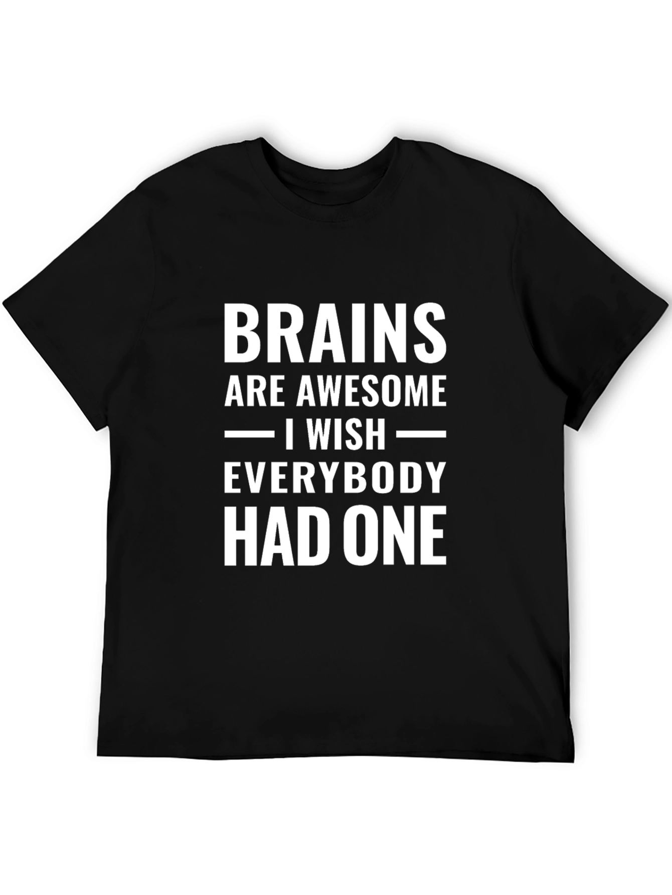 Black Brains Are Awesome Graphic Tee view 5