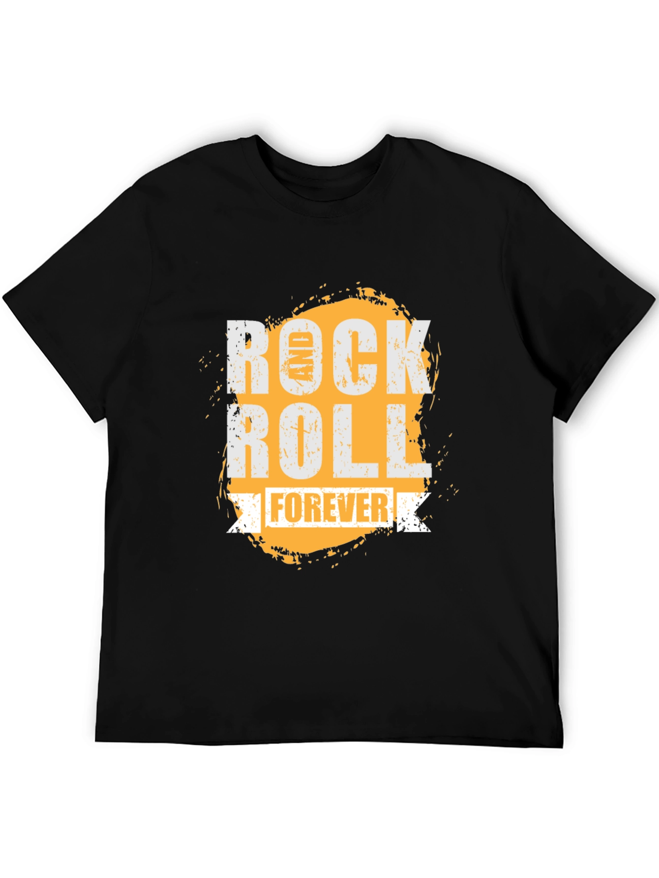 Black Rock and Roll Forever Graphic T-Shirt view 5