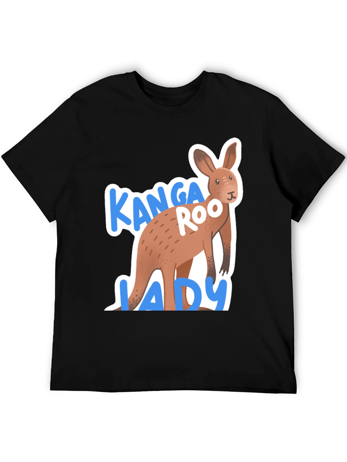 Black Kanga Roo Lady T-Shirt view 5