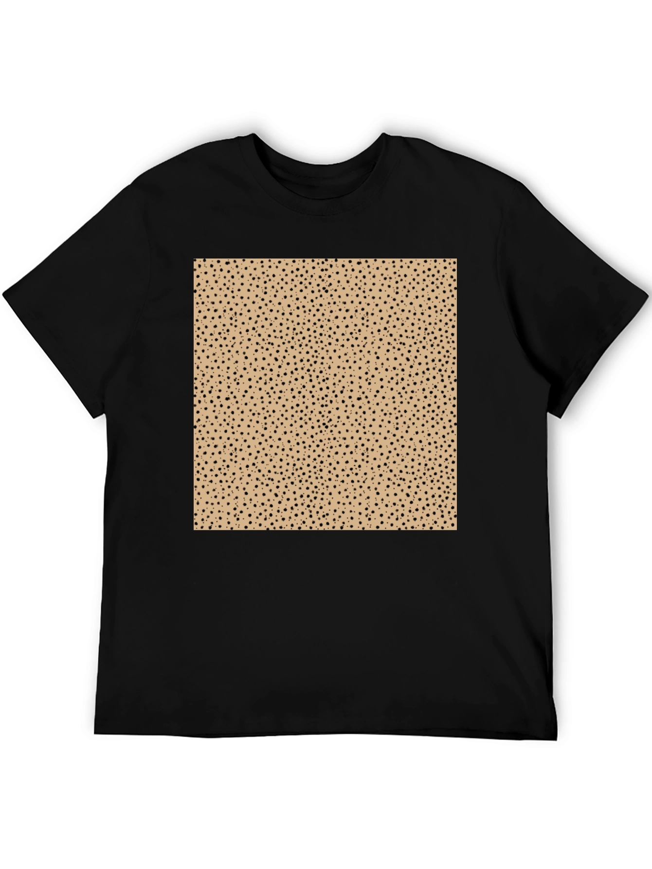 Black Unique Pattern Tee - Stylish & Comfortable Black T-Shirt view 5