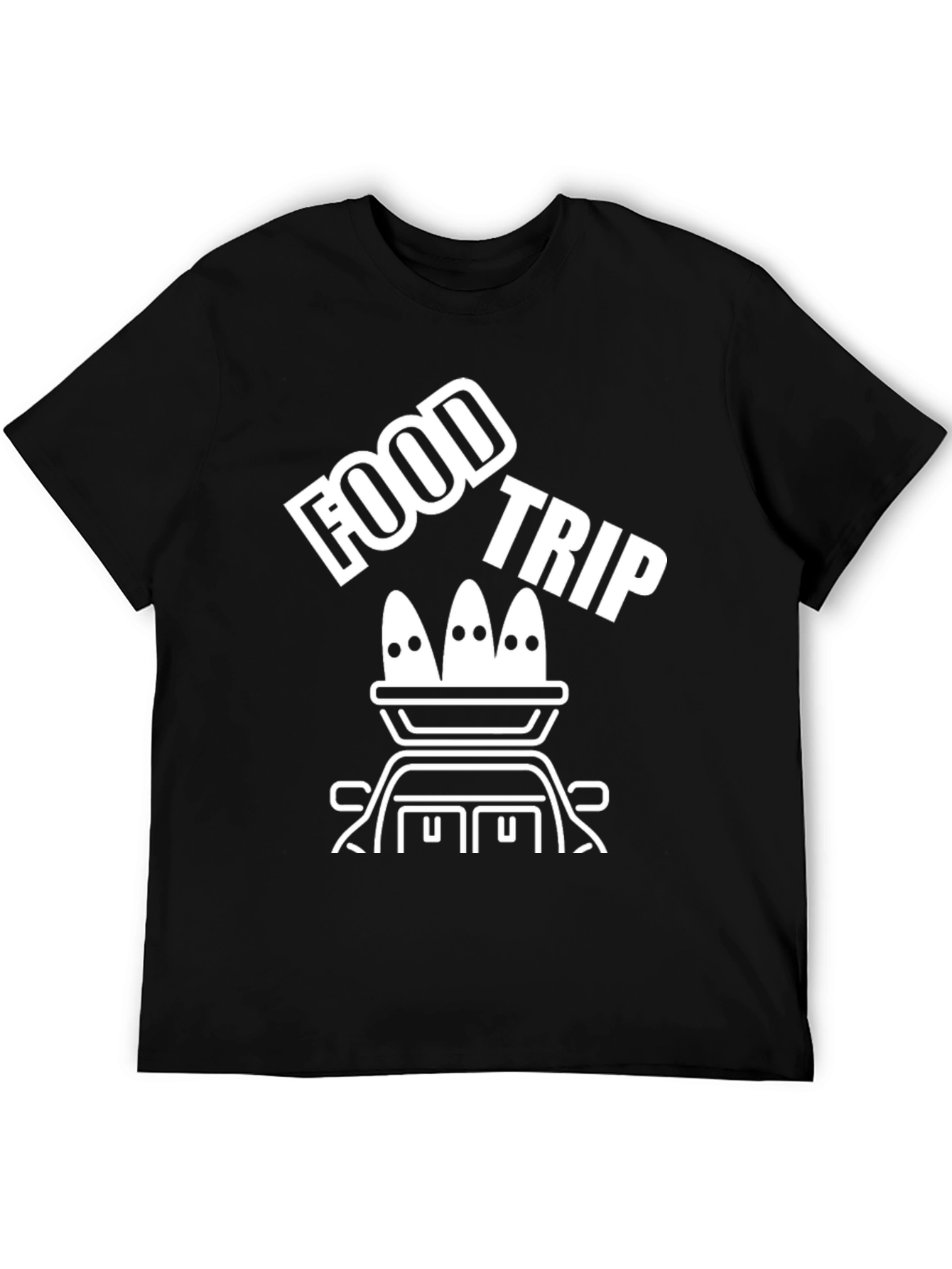 Black Food Trip T-Shirt - Road Trip Ready view 5