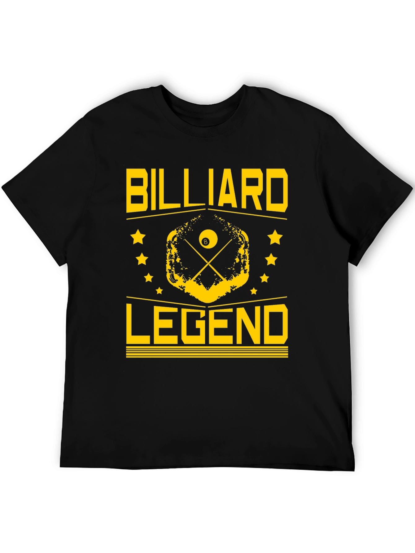 Billiard Legend Black Graphic Tee - 5