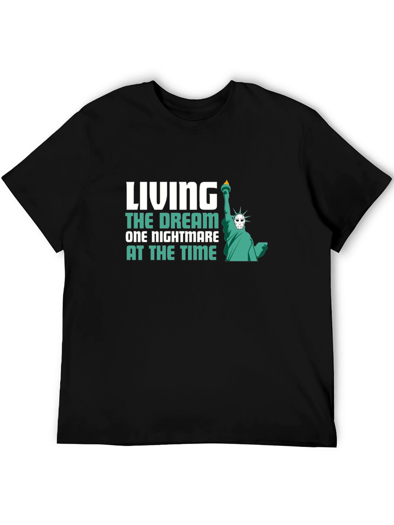 Black Living the Dream Nightmare T-Shirt view 5