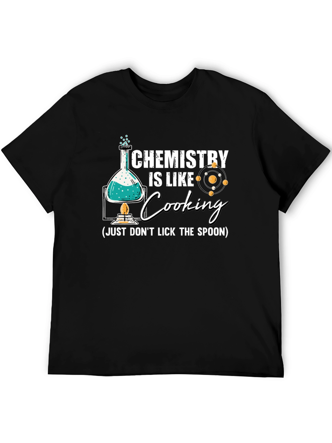 Black Chemistry is Like Cooking Funny T-Shirt view 5