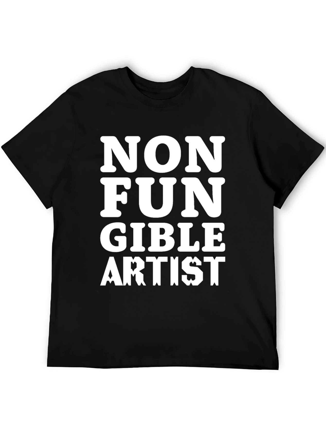 Black Non Fungible Artist Black T-Shirt view 5