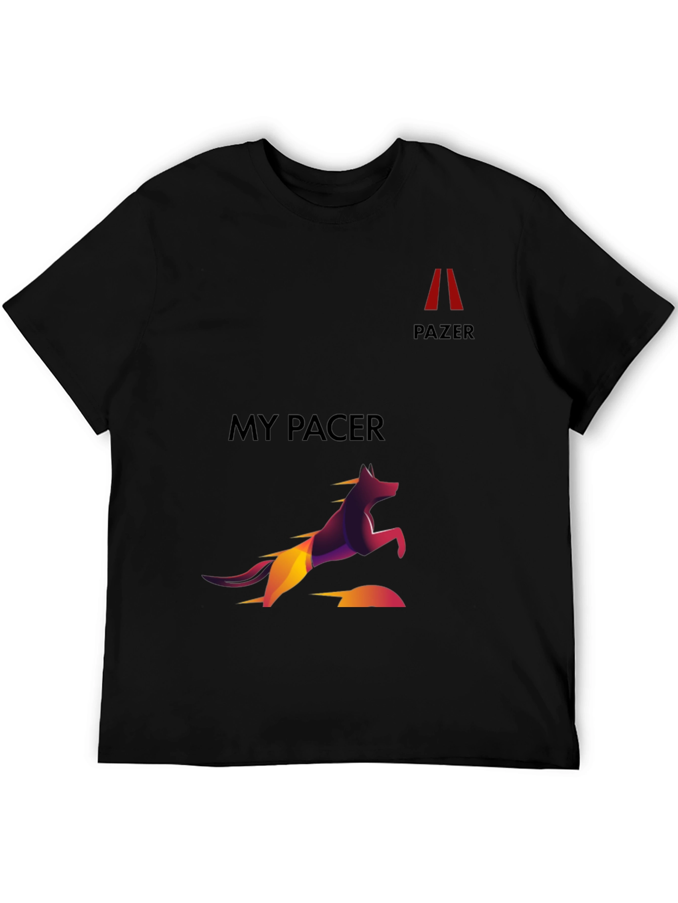 Black My Pacer Graphic Tee - Black Cotton Blend view 5