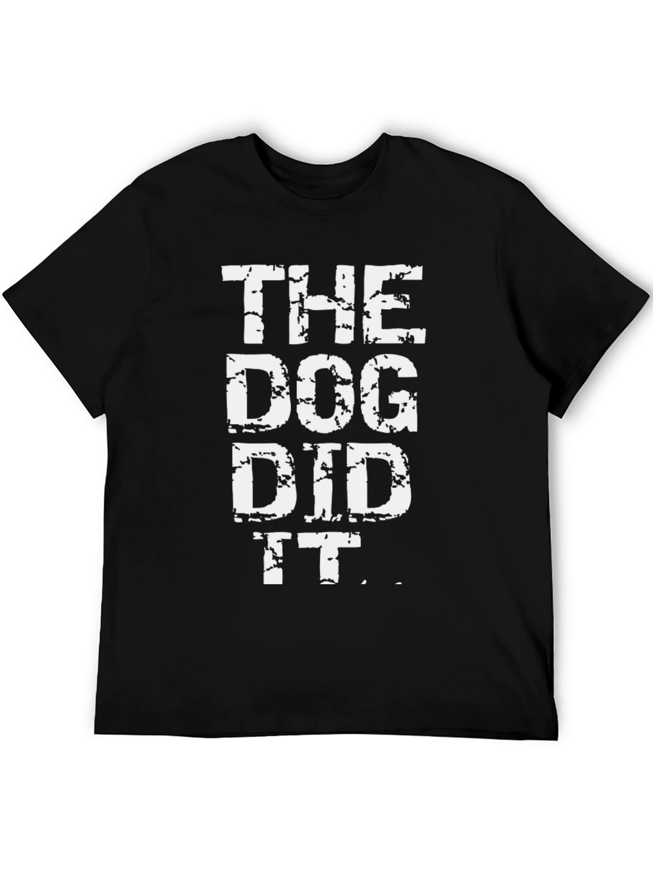 Black The Dog Did It T-Shirt - Funny Dog Lover Tee view 5