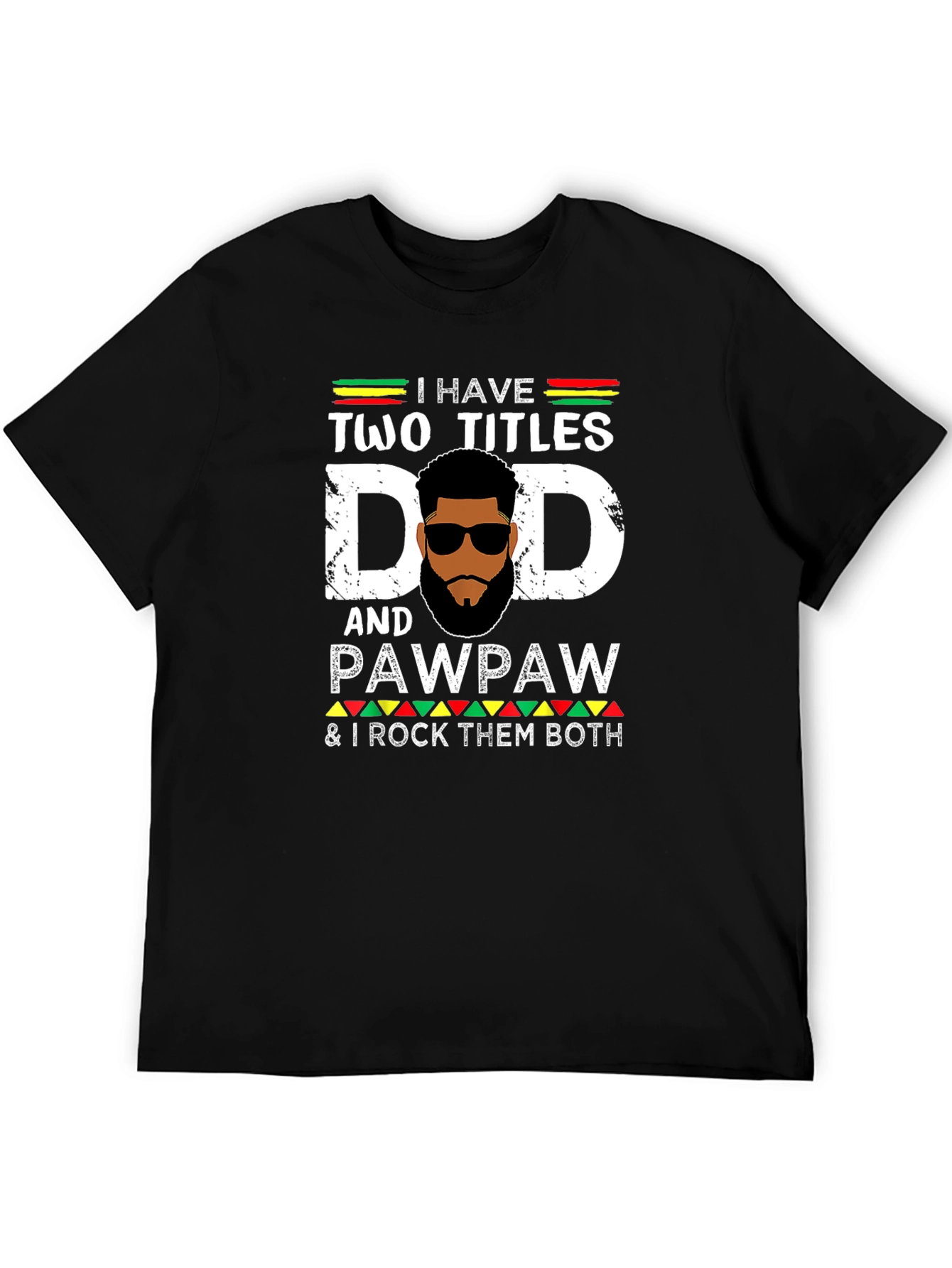 Black Dad and Pawpaw Graphic T-Shirt view 5