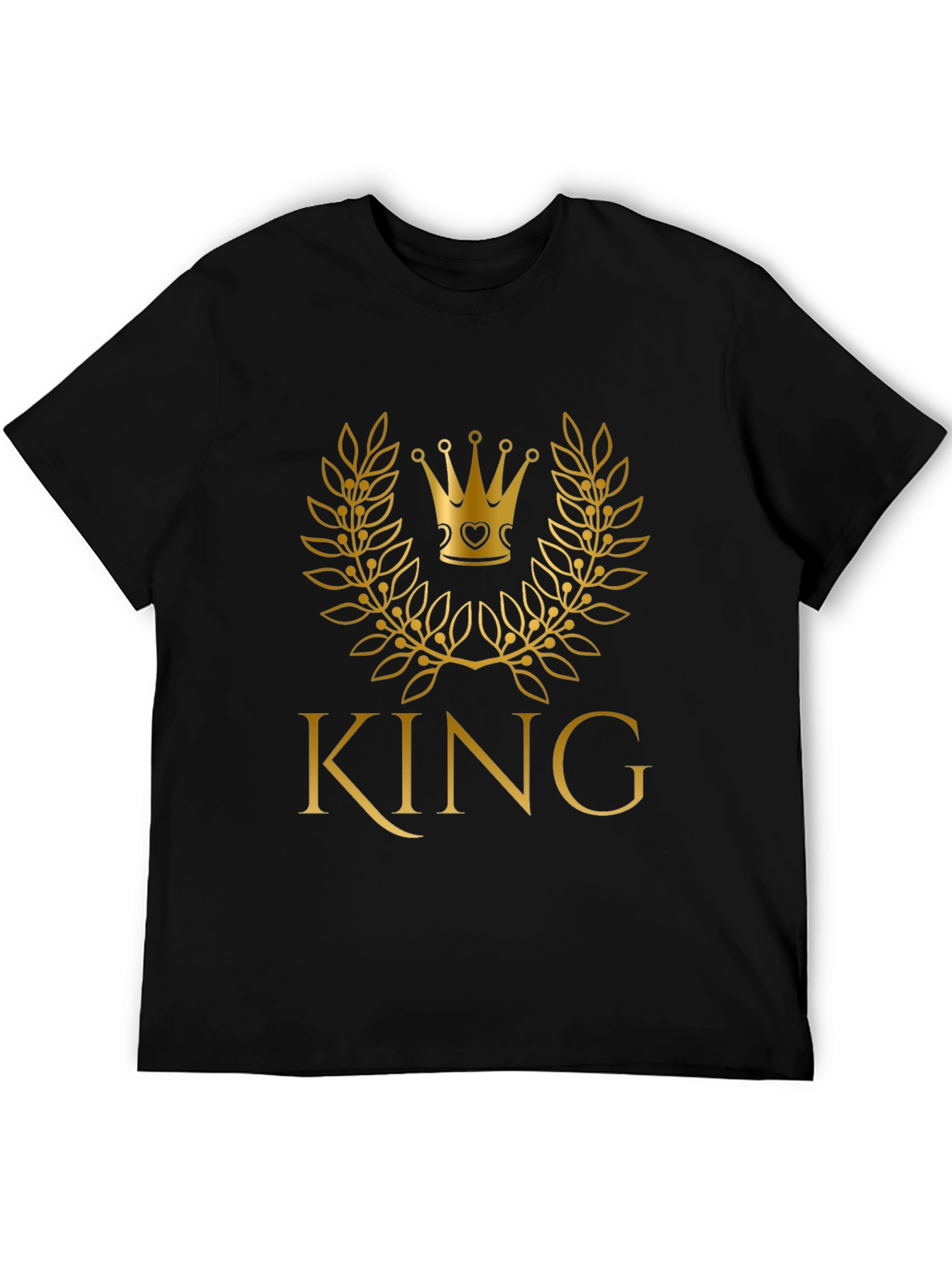 Black King Crown Graphic T-Shirt view 5