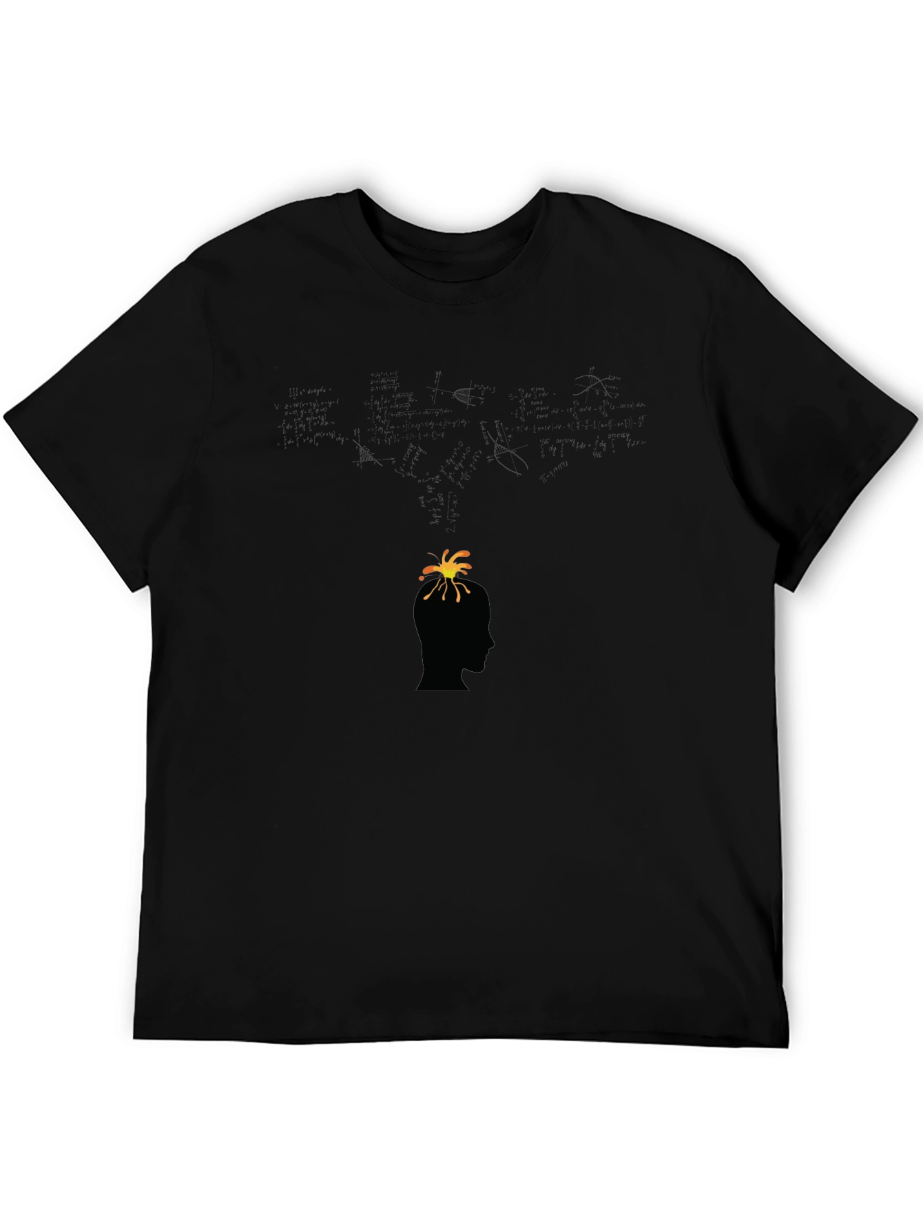 Black Mind Explosion Graphic T-Shirt view 5