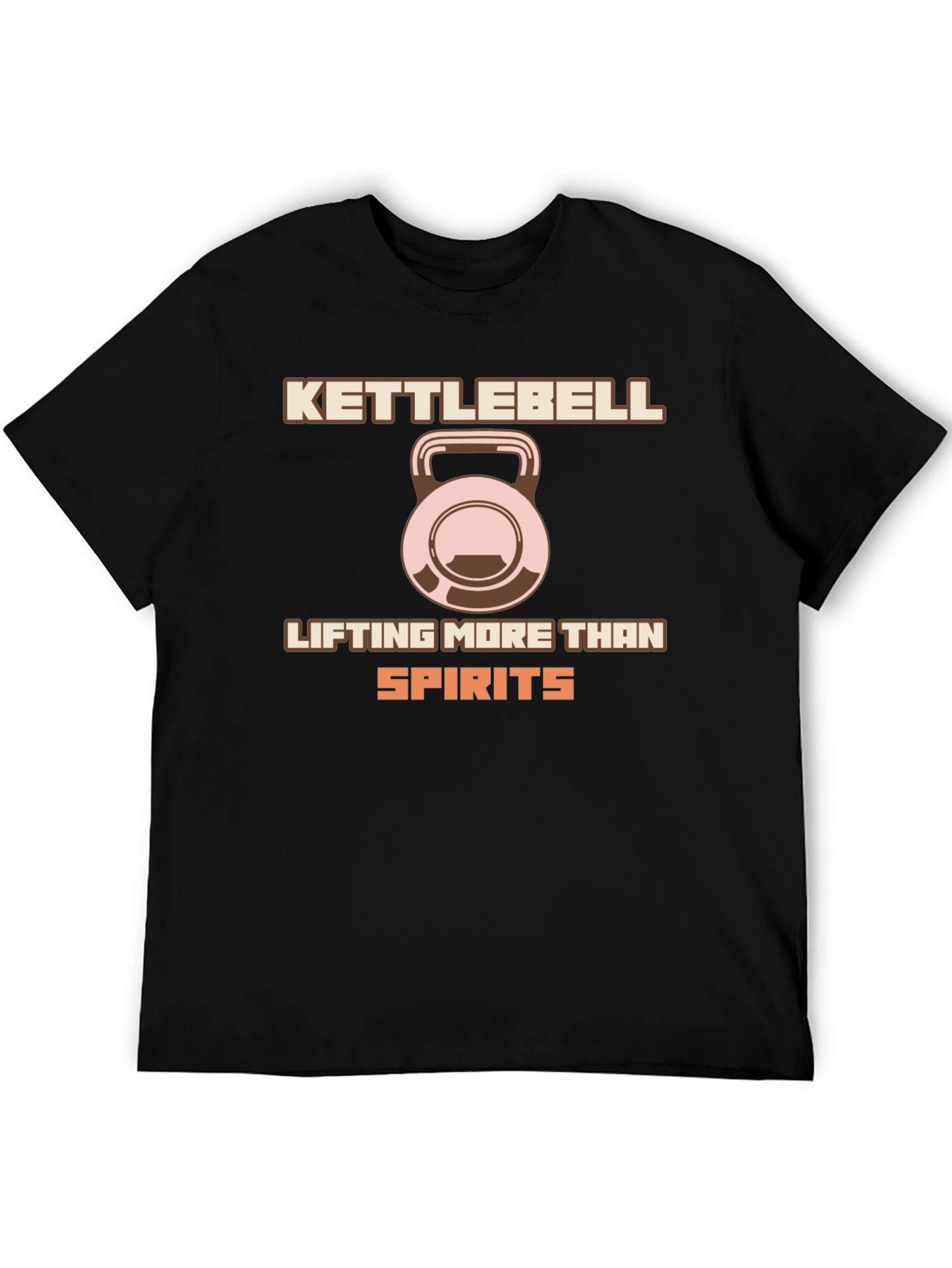 Black Kettlebell Lifting T-Shirt - Workout Motivation view 5