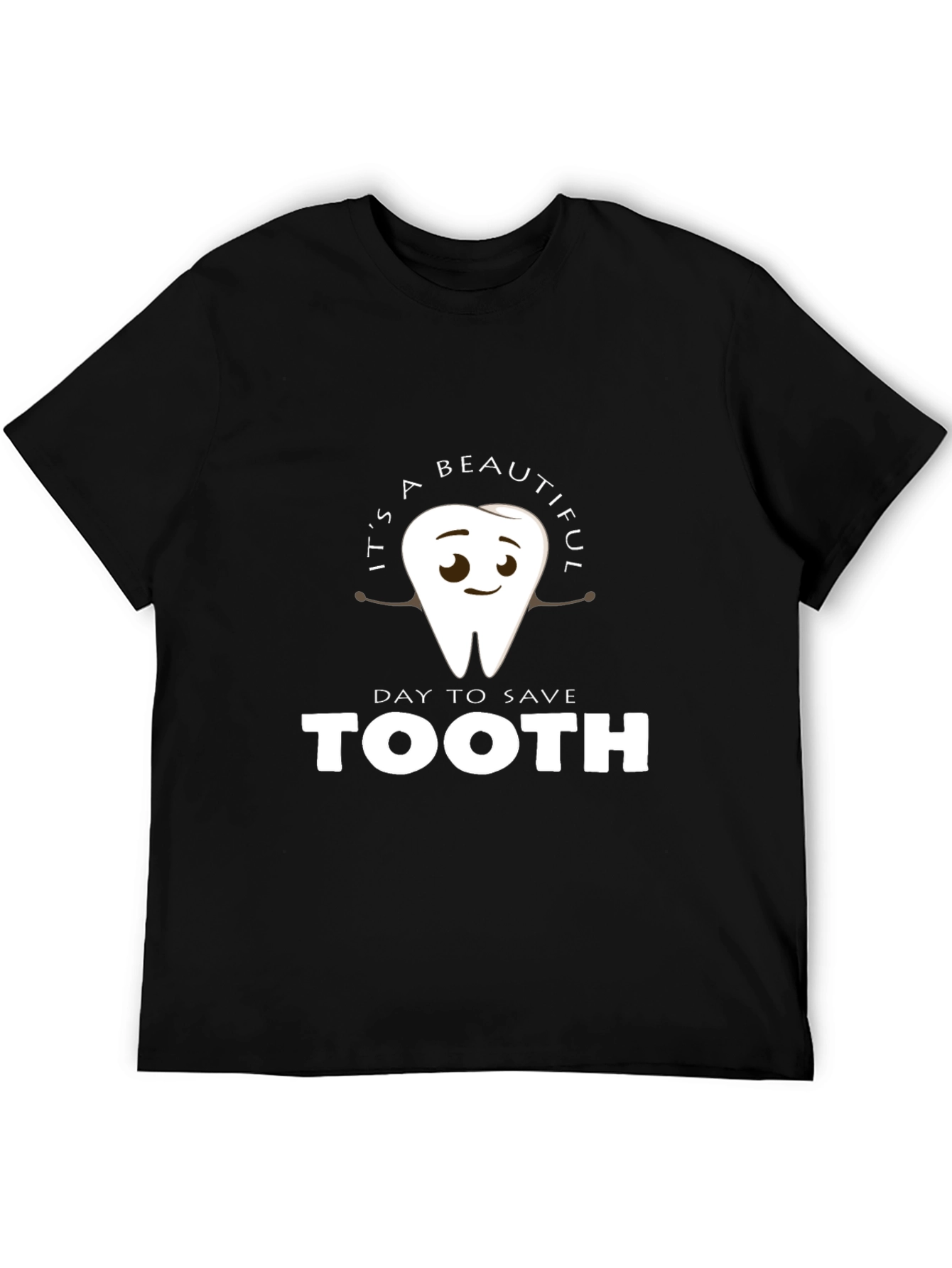 Black Funny Dental Hygienist T-Shirt: Save a Tooth view 5