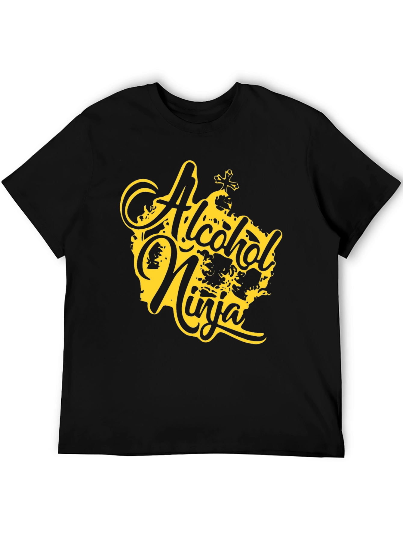 Black Alcohol Ninja Black Graphic Tee view 5