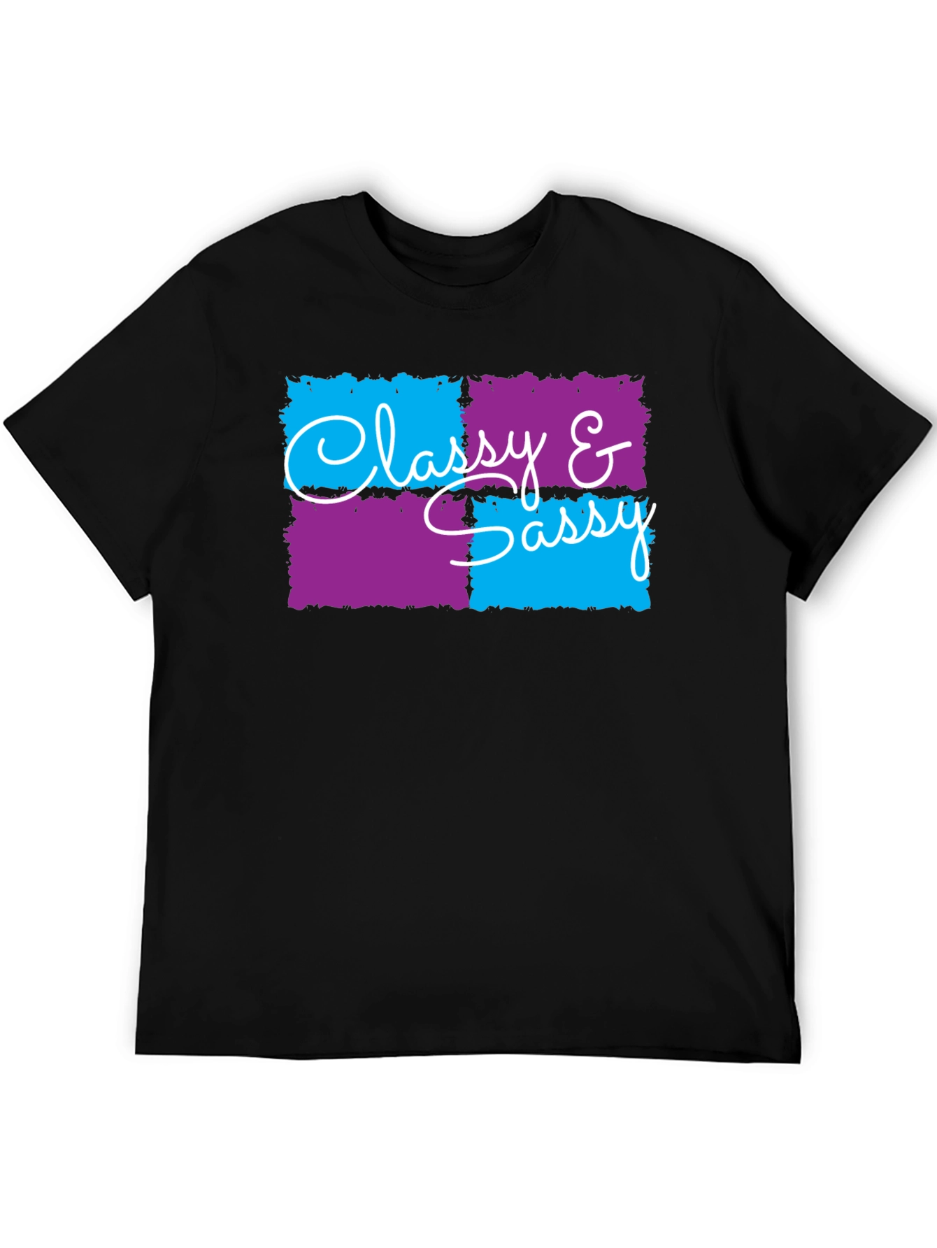 Black Classy & Sassy Graphic T-Shirt - Trendy Design view 5