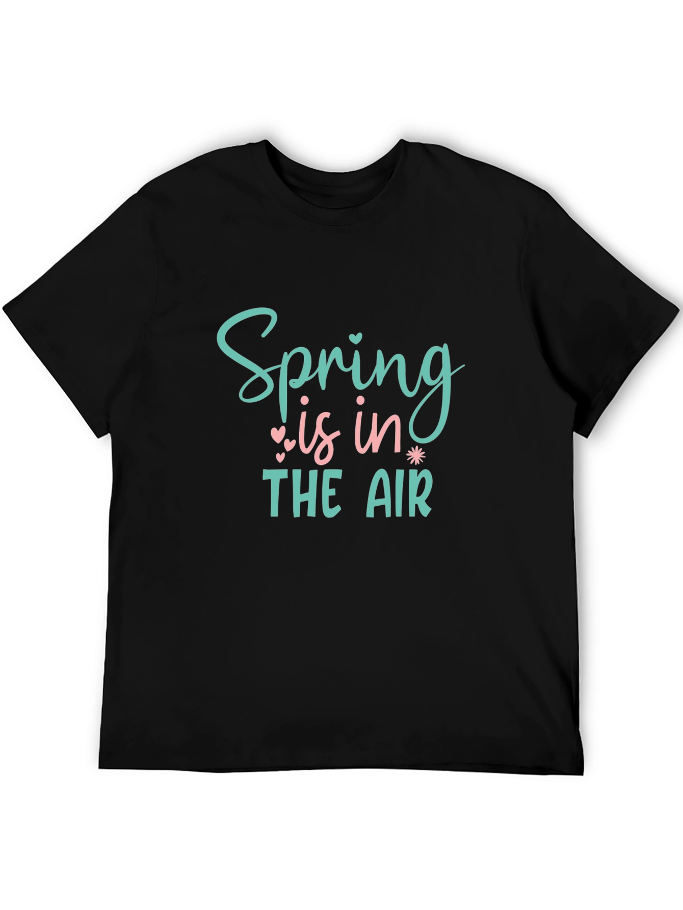 Black Spring is in the Air Graphic Tee - Black view 5
