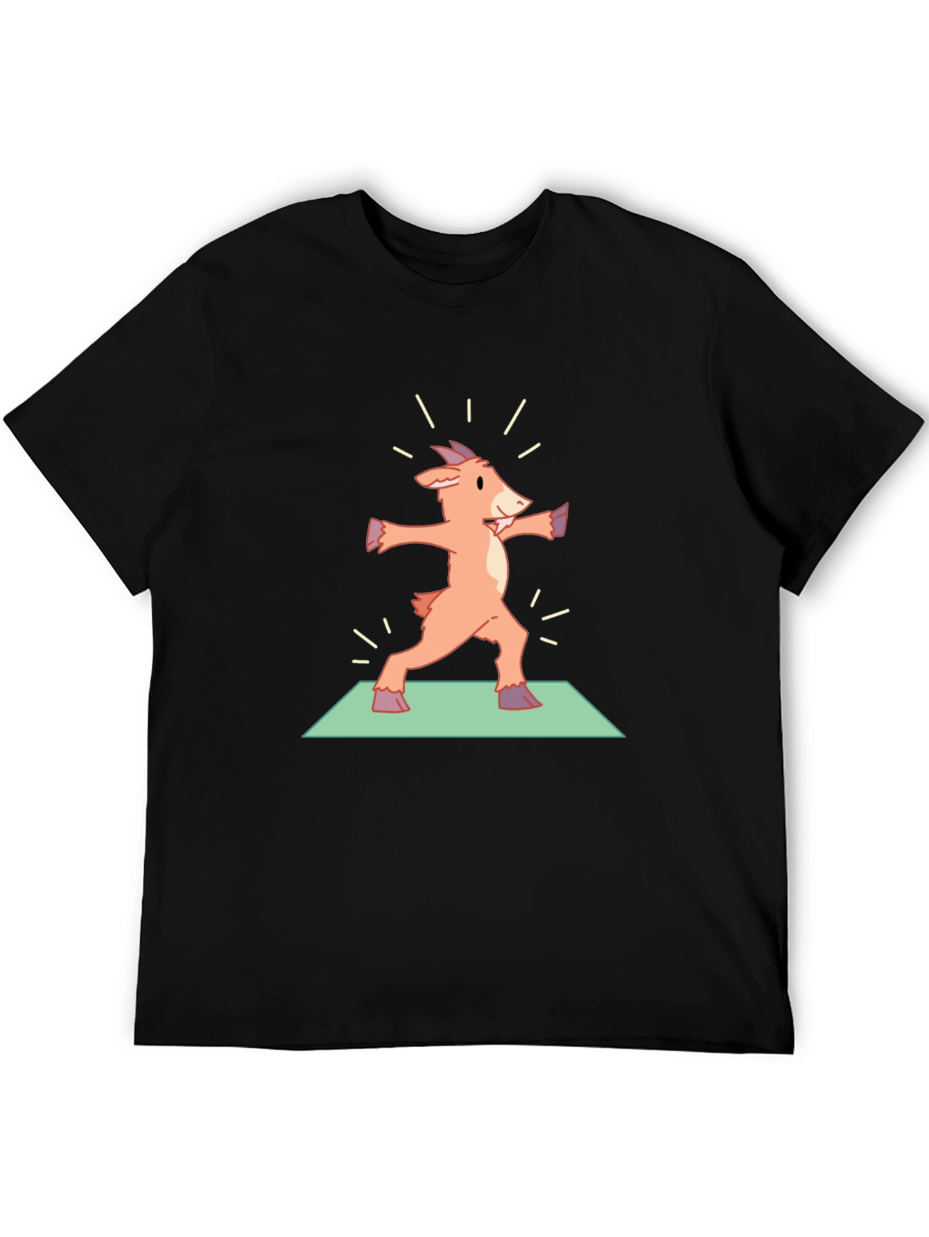 Black Yoga Goat Black T-Shirt view 5