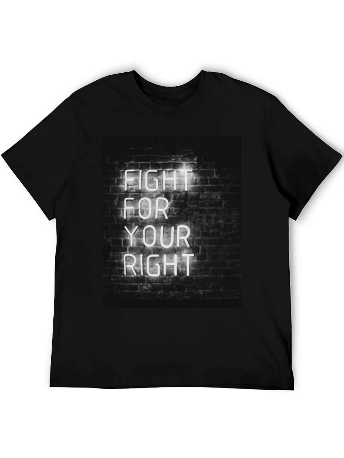 Black Fight For Your Right Tee view 5