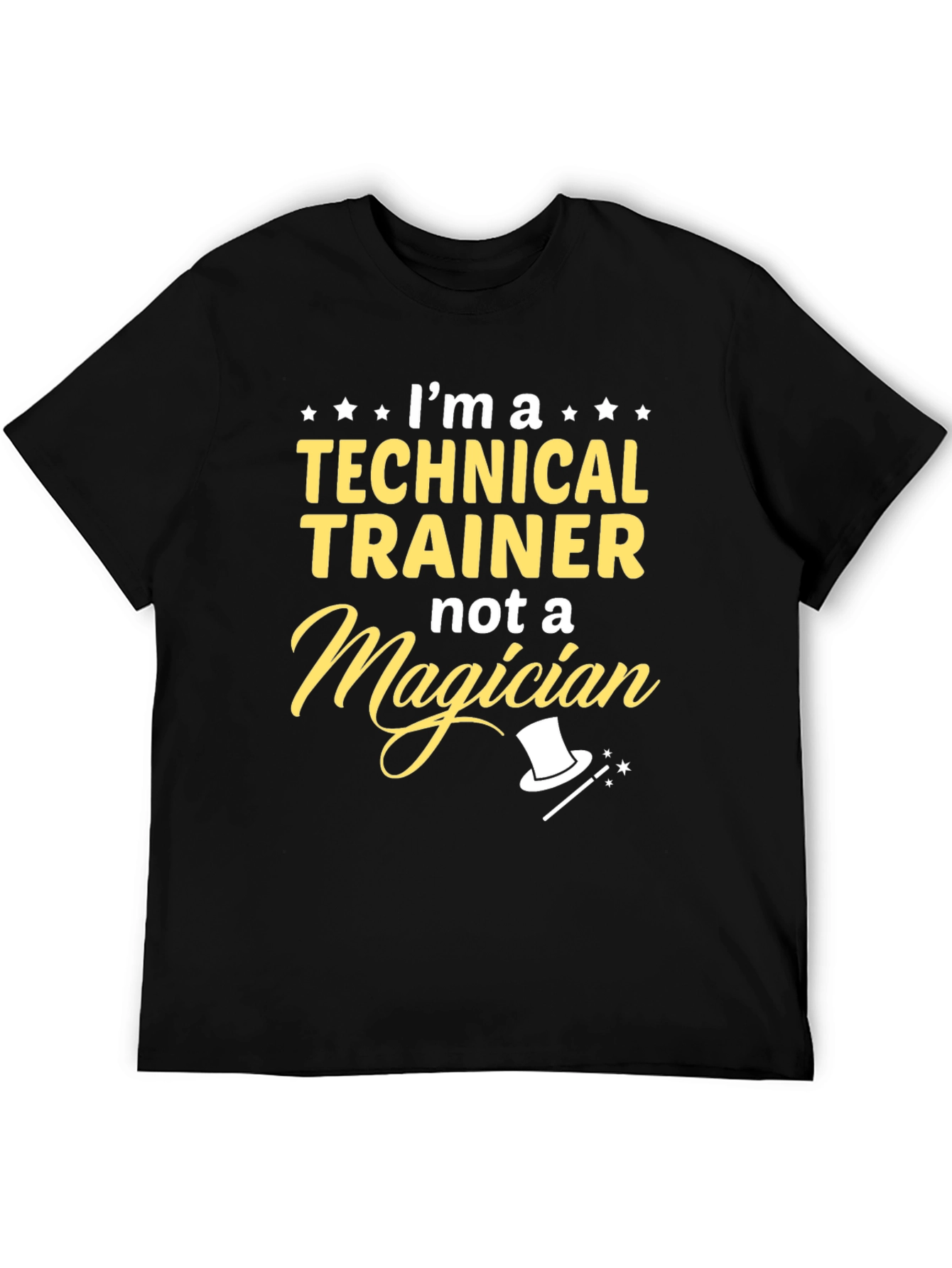 Black Technical Trainer T-Shirt - I'm Not a Magician view 5
