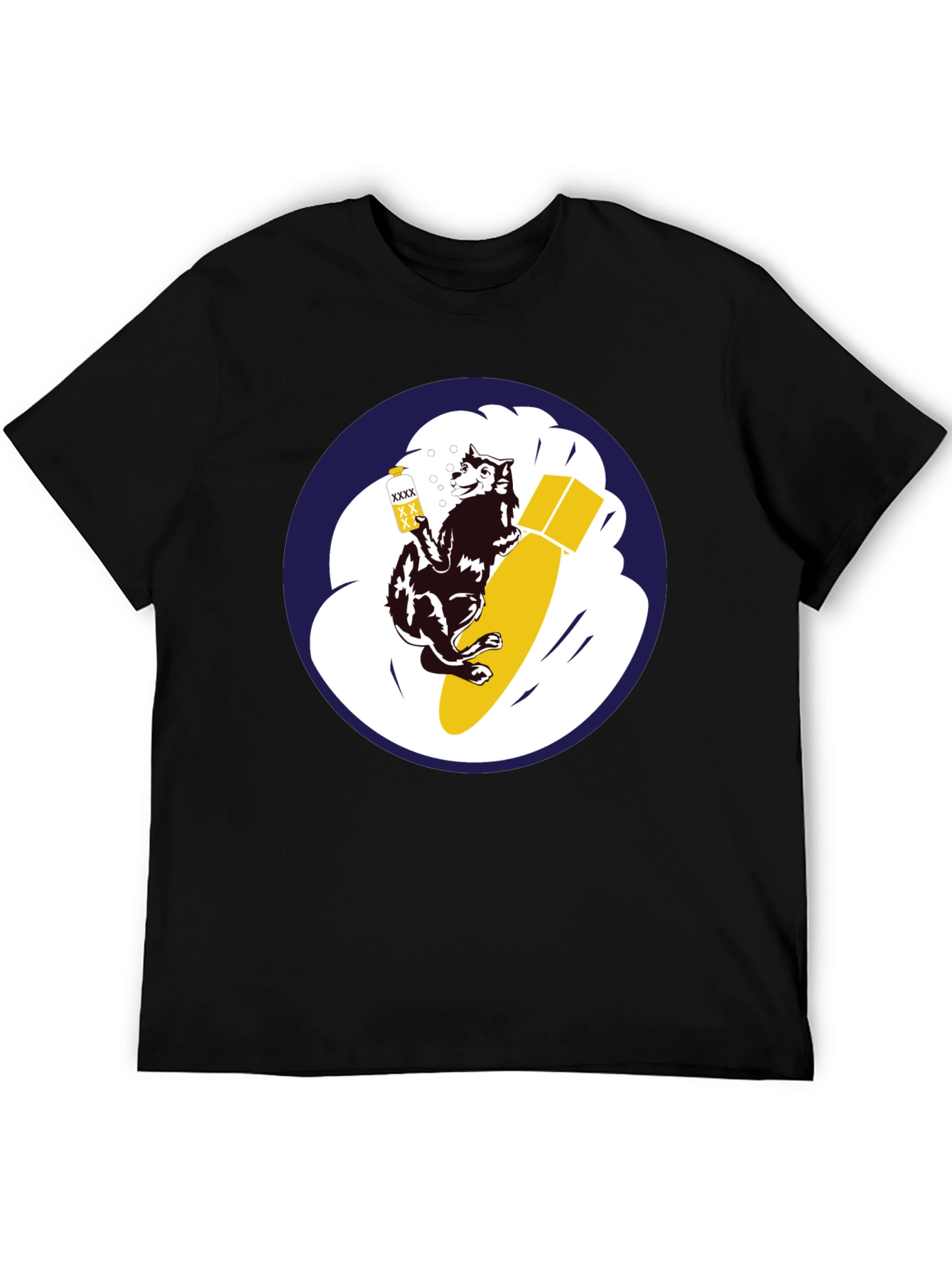 Black Cool Dog Bomb T-Shirt view 5