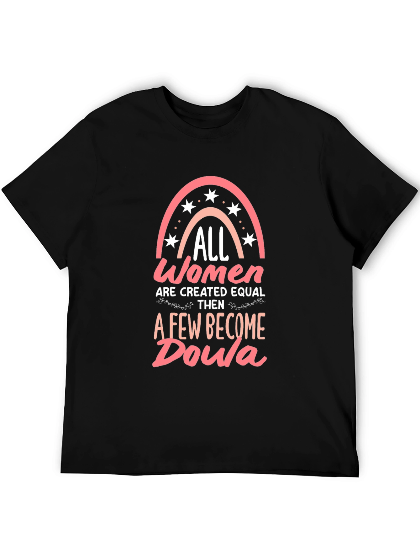 Black All Women Created Equal Doula Graphic T-Shirt view 5
