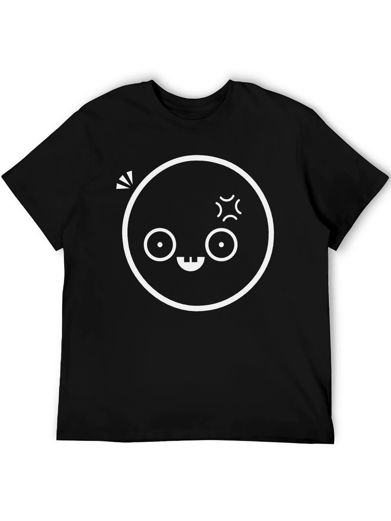 Black Funny Face Black T-Shirt view 5