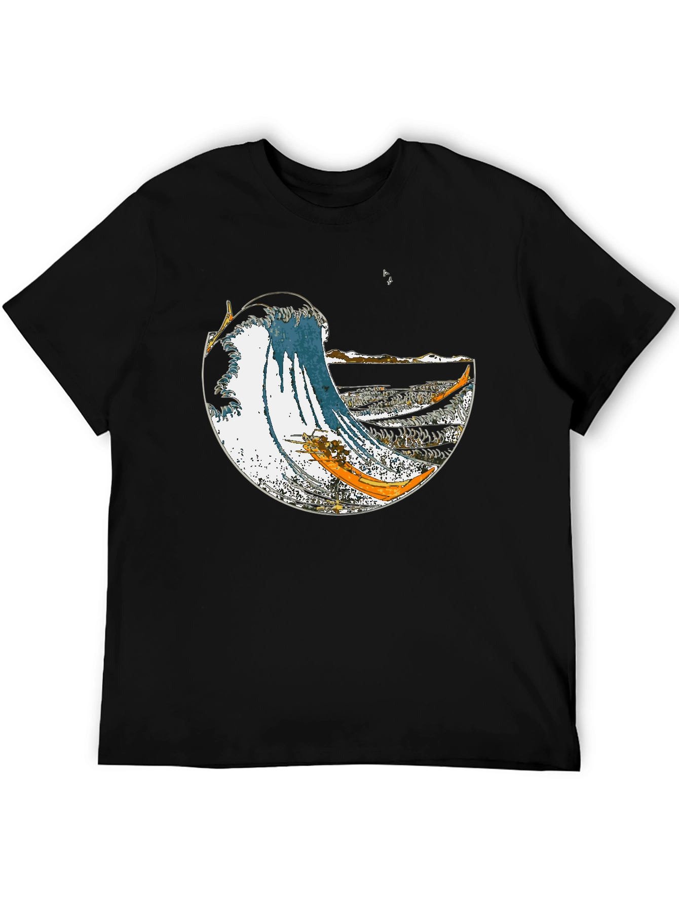Great Wave Graphic Tee - Stylish Cotton Blend - 5