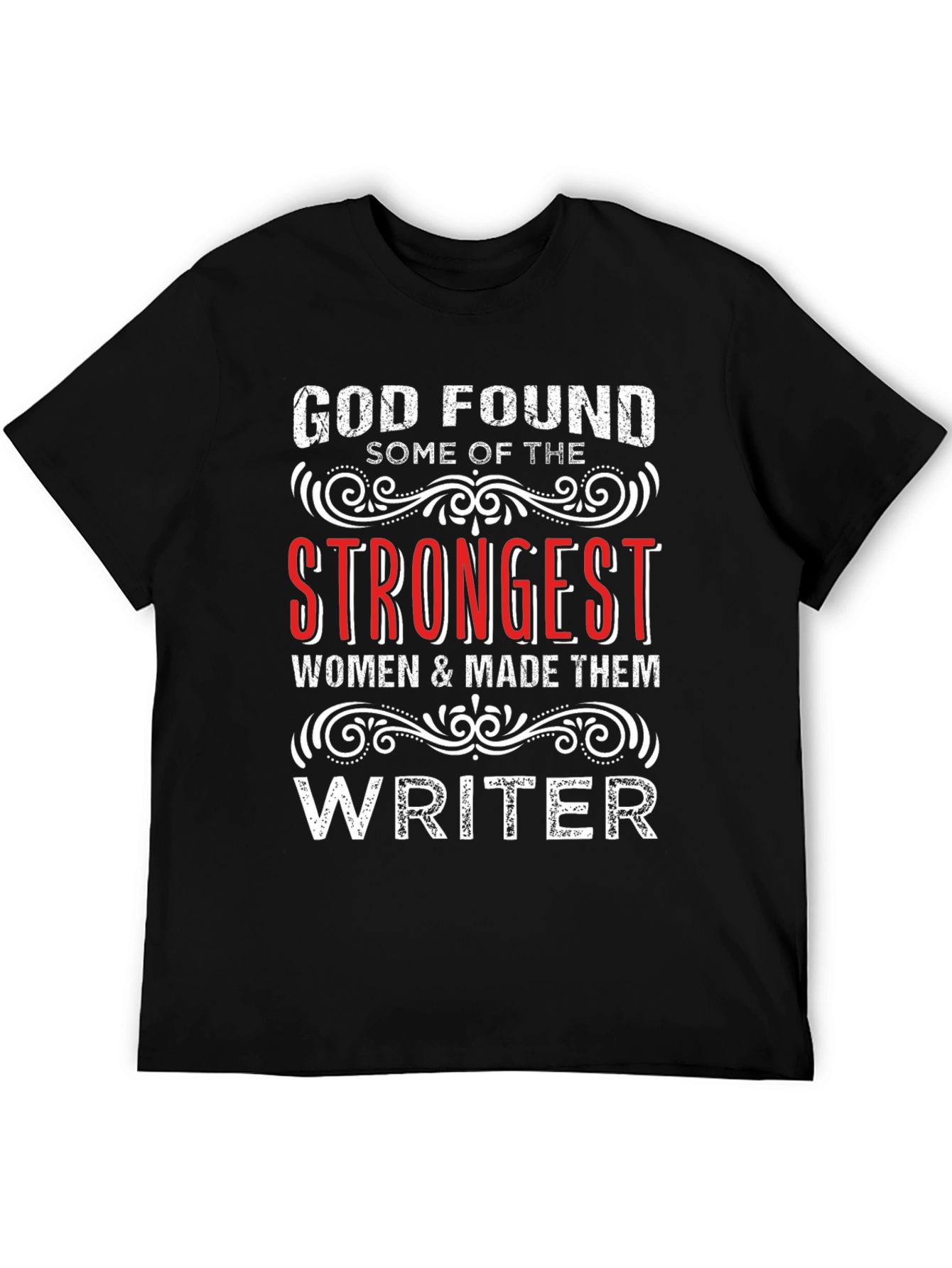 Black God Found Strongest Women Writer T-Shirt view 5